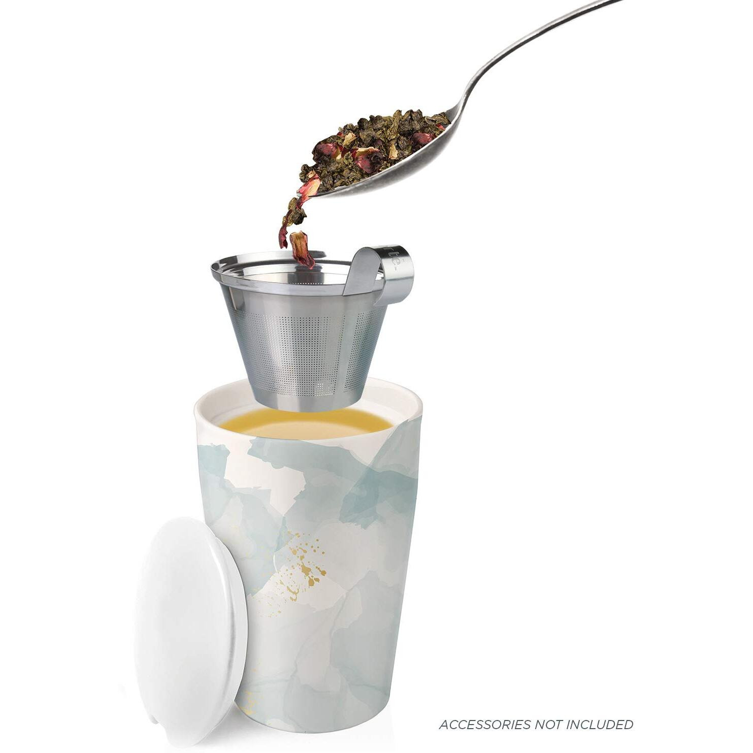 Tea Forte Serenity Organic Herbal Tea With Lavender, Lemony Nettle And Juniper Berry, Makes 35-50 Cups, 2.12 Ounce Loose Leaf Tea Canister