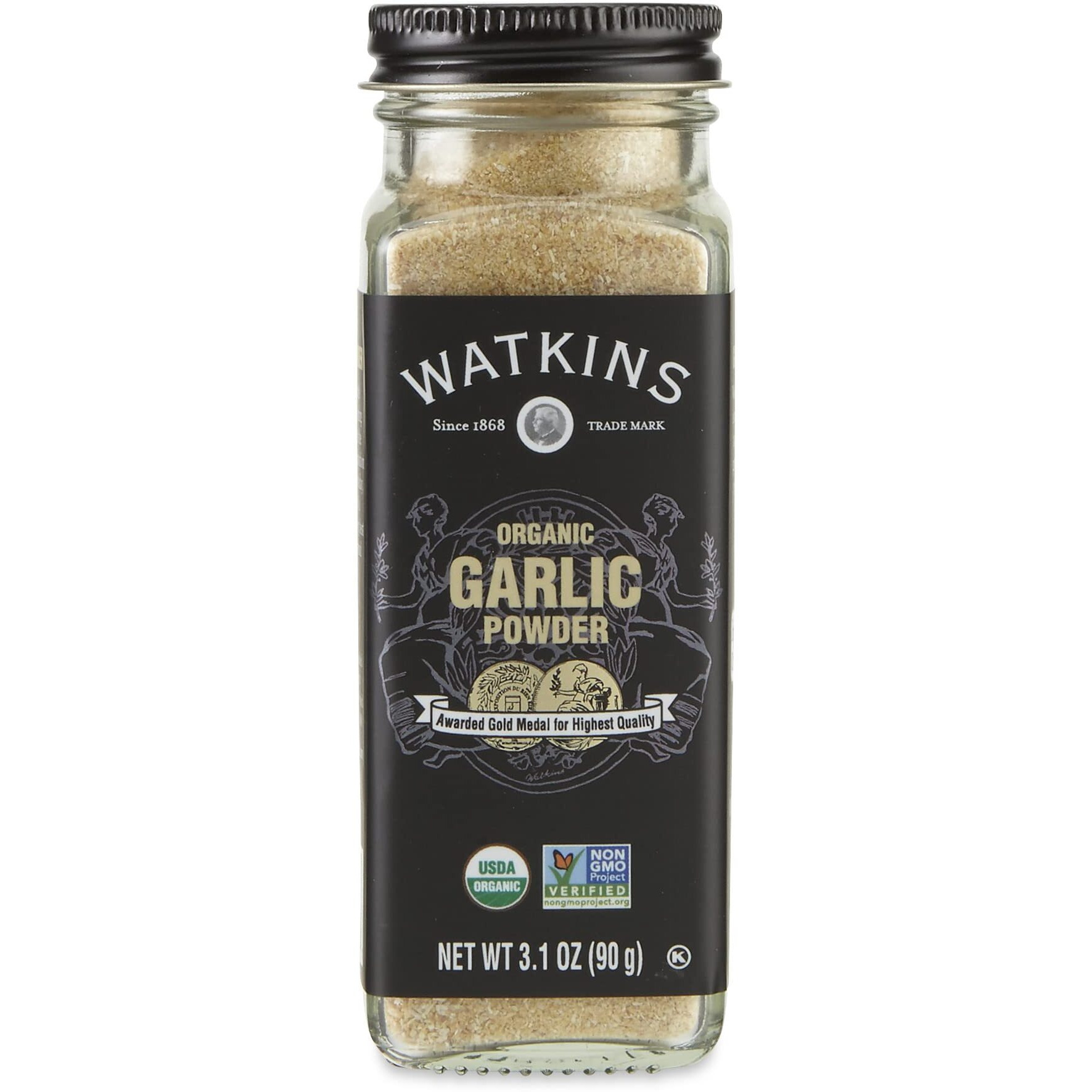 Watkins Gourmet Organic Spice Jar, Garlic Powder, 3.1 Ounce Jar, 3 Count