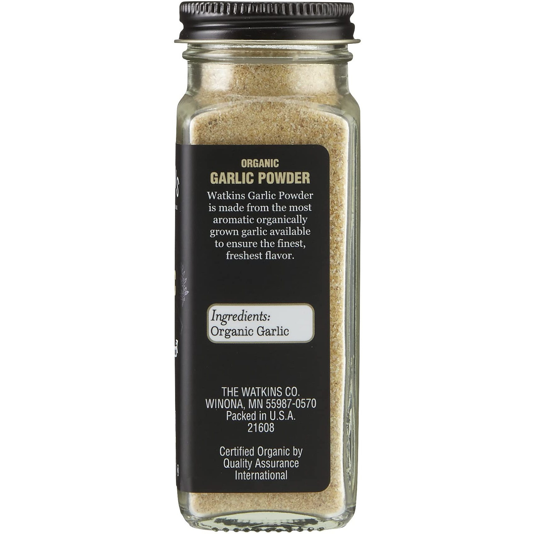 Watkins Gourmet Organic Spice Jar, Garlic Powder, 3.1 Ounce Jar, 3 Count