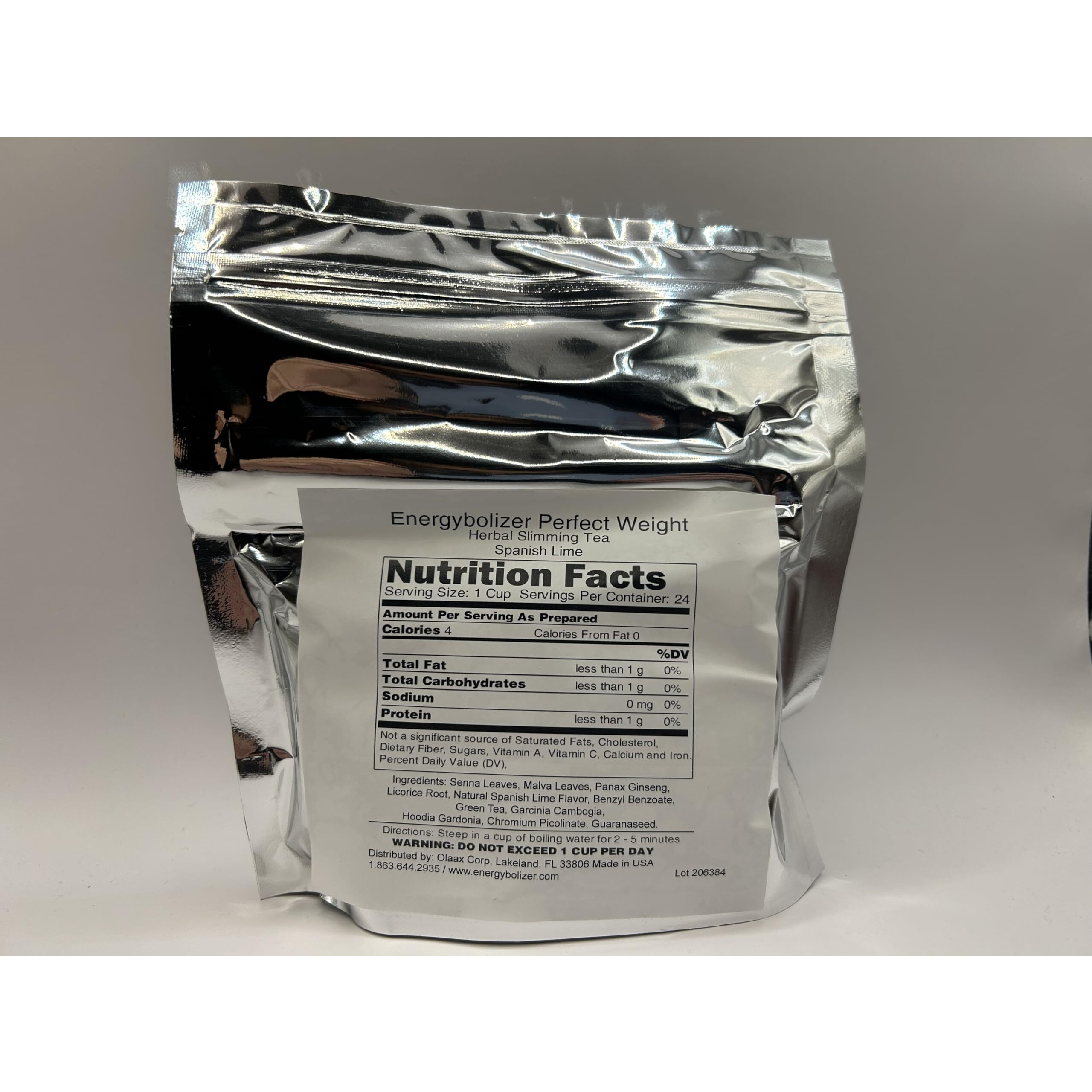 Energybolizer Perfect Weight Herbal Tea (24 Bags)| Natural Energy Booster For Women And Men | Increase Energy, Improve Digestion (Spanish Lime)