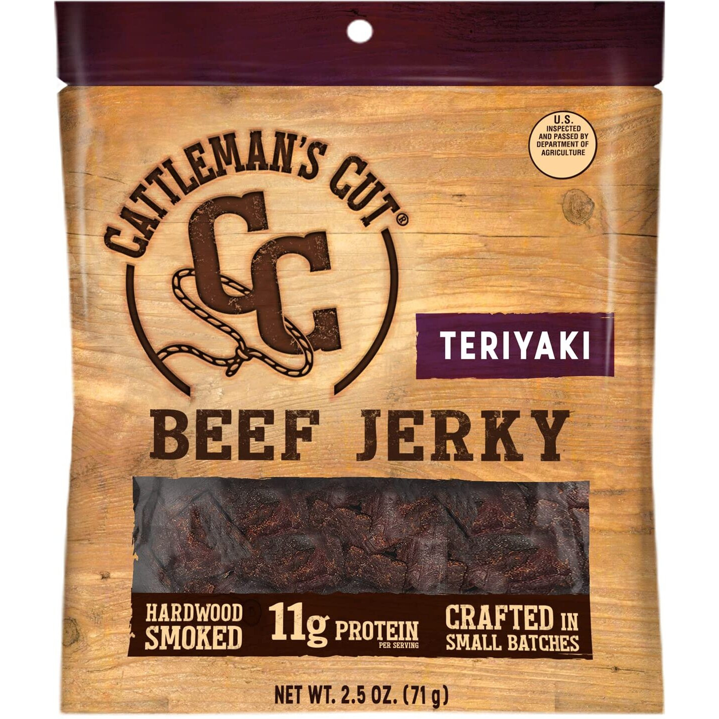 Cattleman's Cut Teriyaki Beef Jerky, 2.5 Ounce (Pack Of 8)