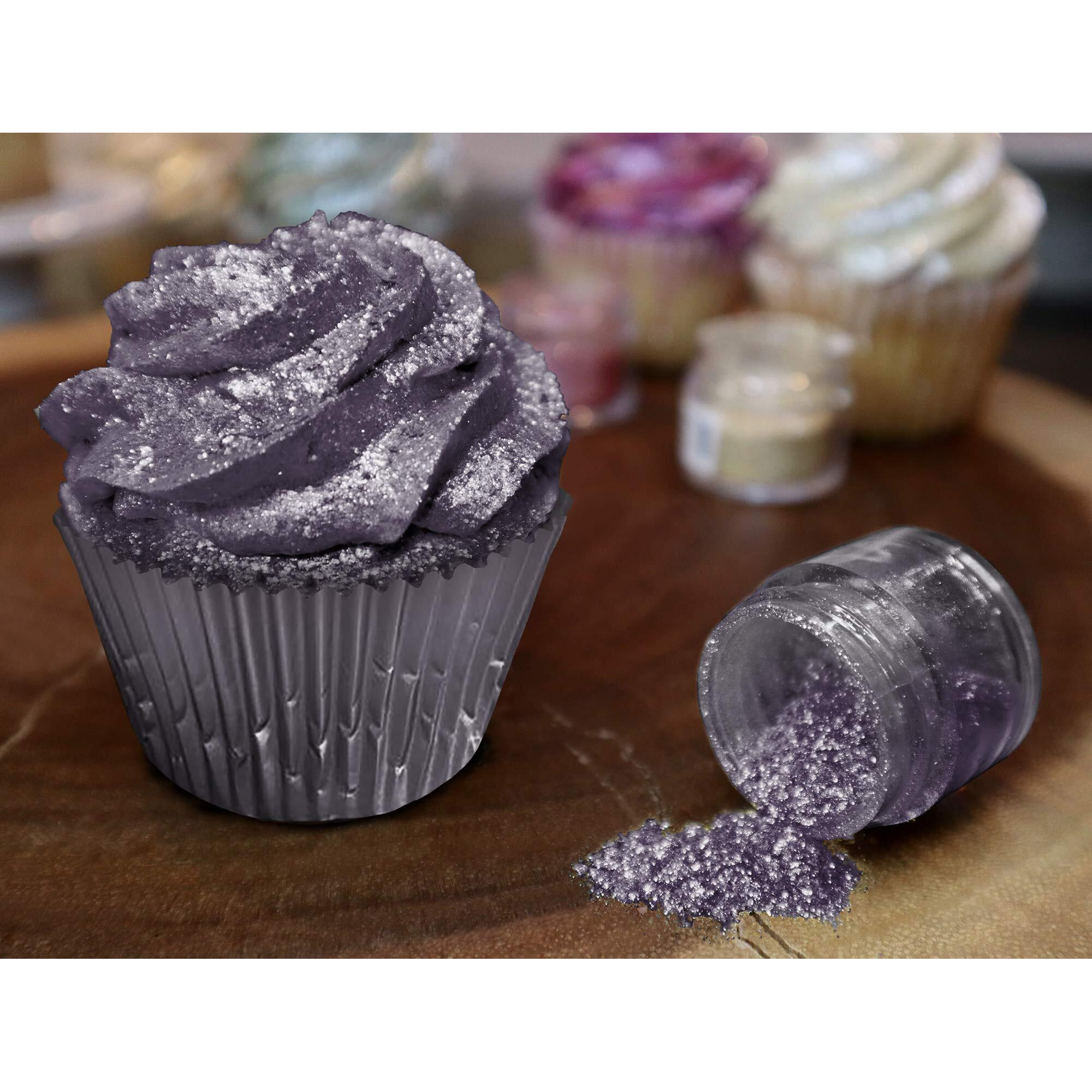 Bakell Deep Purple Tinker Dust, 5 Gram | Kosher Certified | 100% Edible Glitter | Cakes, Cupcakes, Cake Pops, Drinks, Glitter & Dusts (Deep Purple)