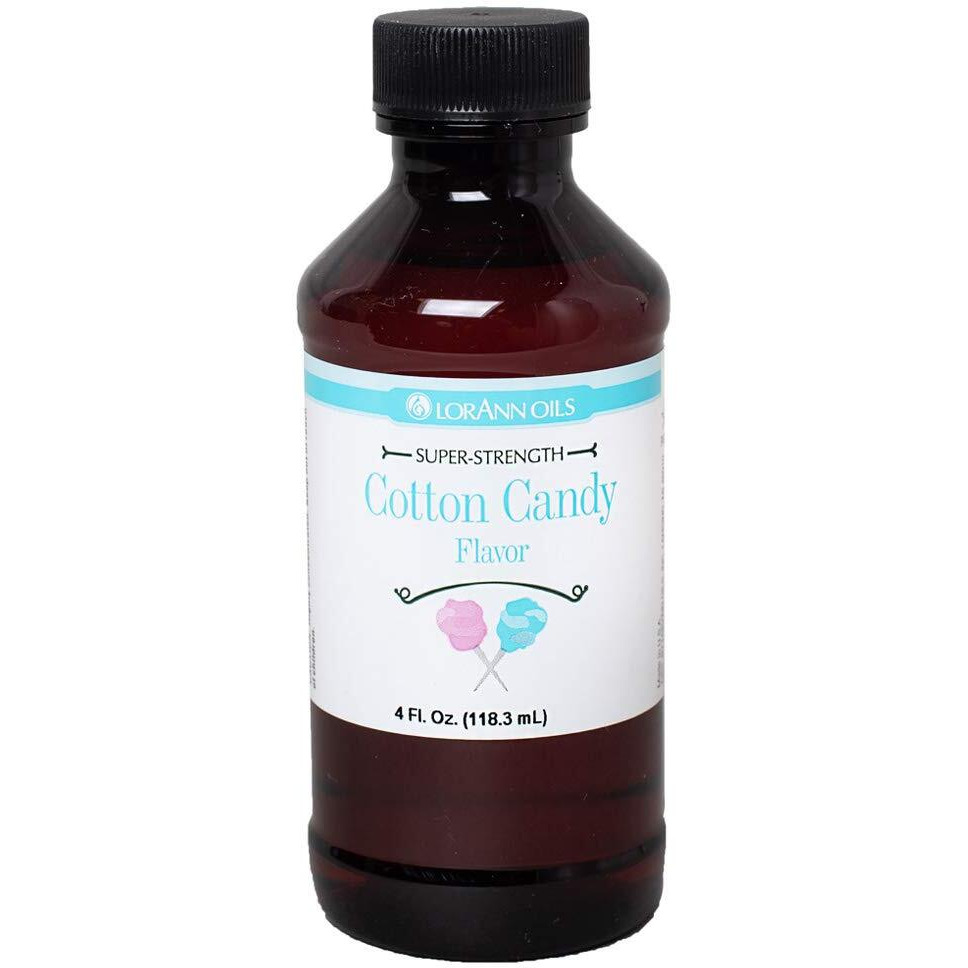 Lorann Cotton Candy Ss Flavor, 4 Ounce Bottle - Includes A Threaded Glass Dropper