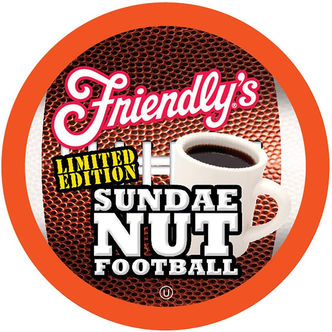 Friendly's Flavored Ice Cream Coffee Pods, Compatible With Keurig K Cup Brewers (Sundae Nut Football, 40 Count)
