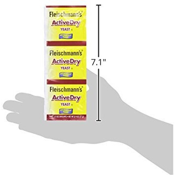 Fleischmann's Active Dry Yeast,0.25 Ounce, 3 Count (Pack Of 2)