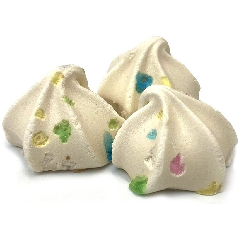 Krunchy Melts Original Meringue Cookies | Vanilla Sprinkles Flavor | Only 90 Calories Per Serving | Fat Free, Gluten Free, Dairy Free (4 Oz)