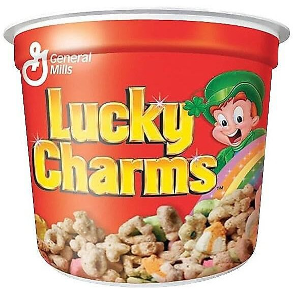 Lucky Charms Cereal, Oats And Marshmallows, 1.7 Oz, 6/Bx (Gem13899)