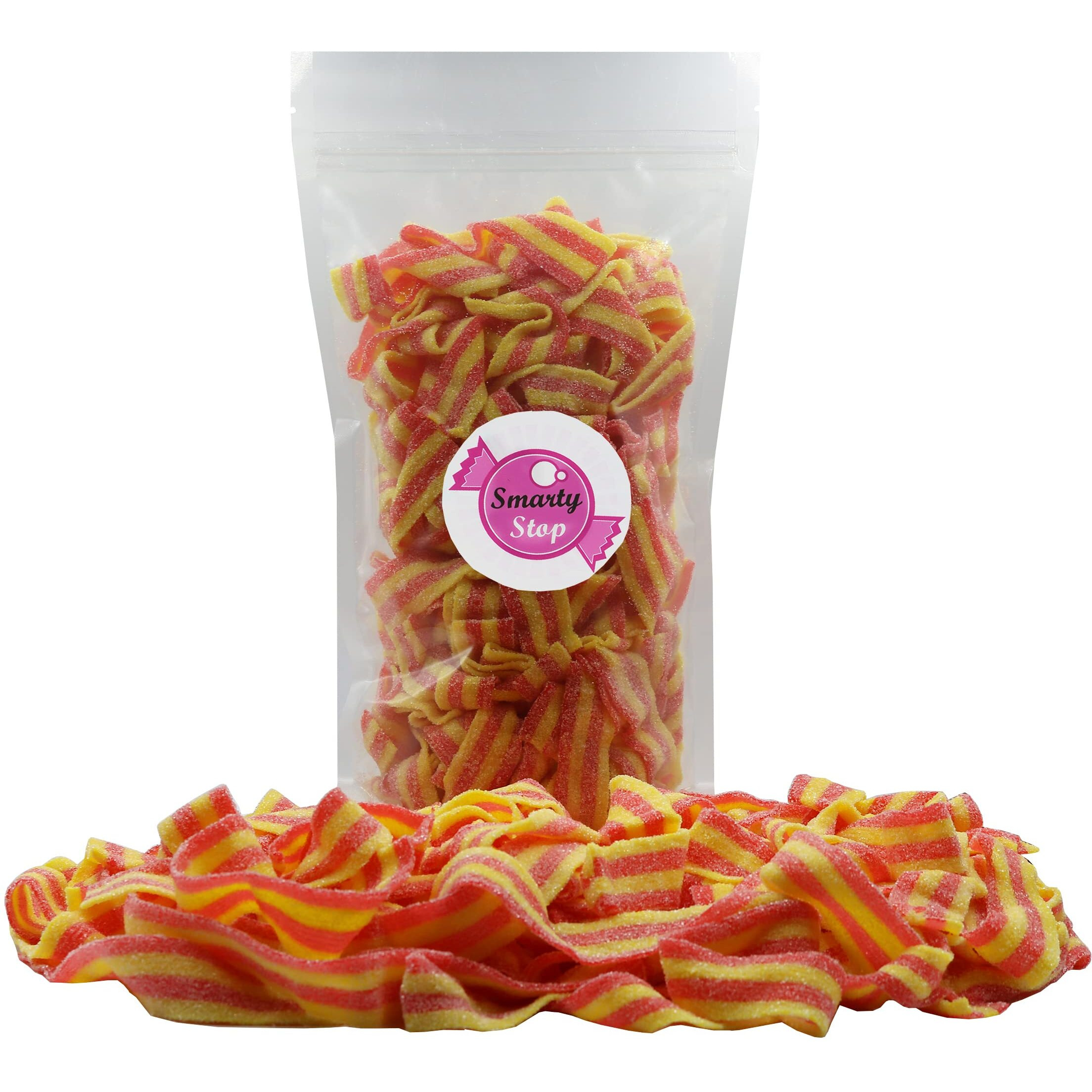 Smarty Stop All Flavor Sour Candy Belts (Strawberry Banana, 1 Pound (Pack Of 1))