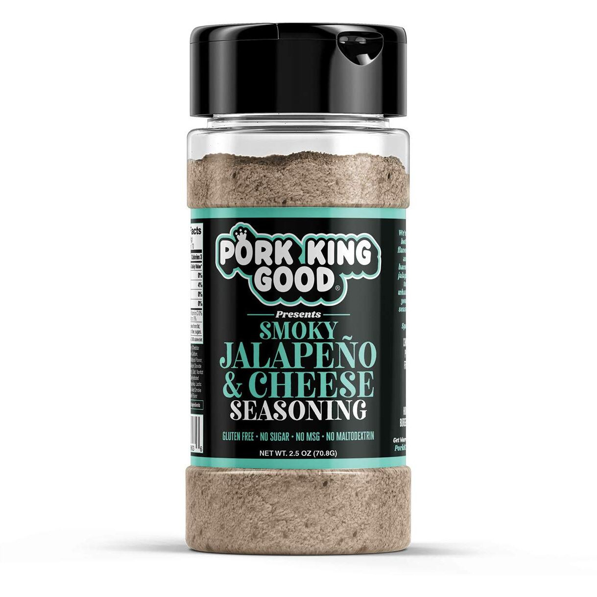Pork King Good Seasoning - Smoky Jalapeo & Cheese - Great For Cooking And Popcorn Seasoning - Keto Friendly, Paleo, No Msg, Gluten Free