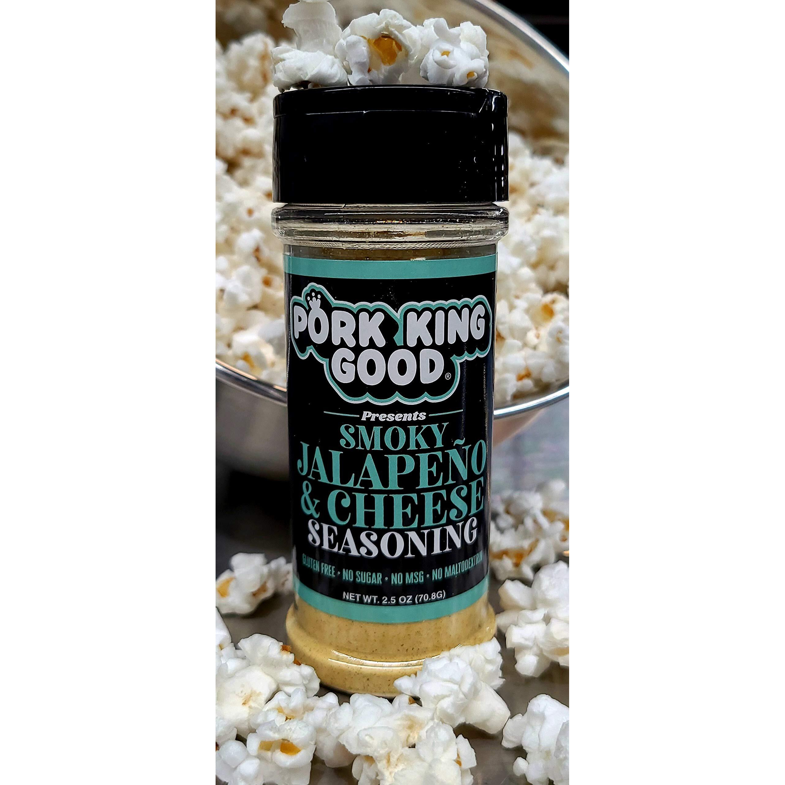 Pork King Good Seasoning - Smoky Jalapeo & Cheese - Great For Cooking And Popcorn Seasoning - Keto Friendly, Paleo, No Msg, Gluten Free