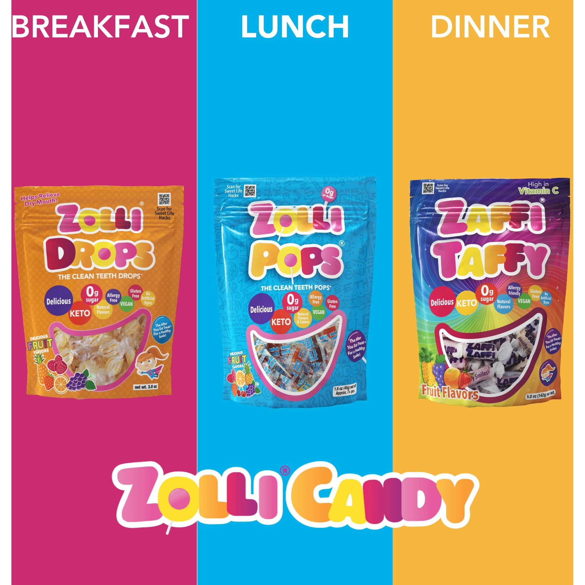 Zollipops Clean Teeth Lollipops, Green Apple, 6.2 Ounce - Enjoy The Crisp And Sweet Taste Of Green Apple In A Dental-Friendly Lollipop For A Healthy And Tasty Snack