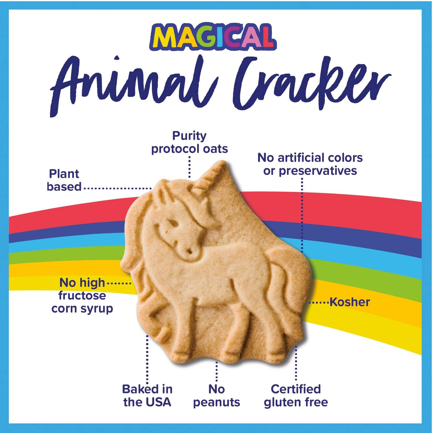 Goodie Girl Cookies, Magical Animal Crackers Snack Packs | Gluten Free, Peanut Free, Dairy Free, Egg Free | 24 Individually Wrapped 120 Calorie Packs