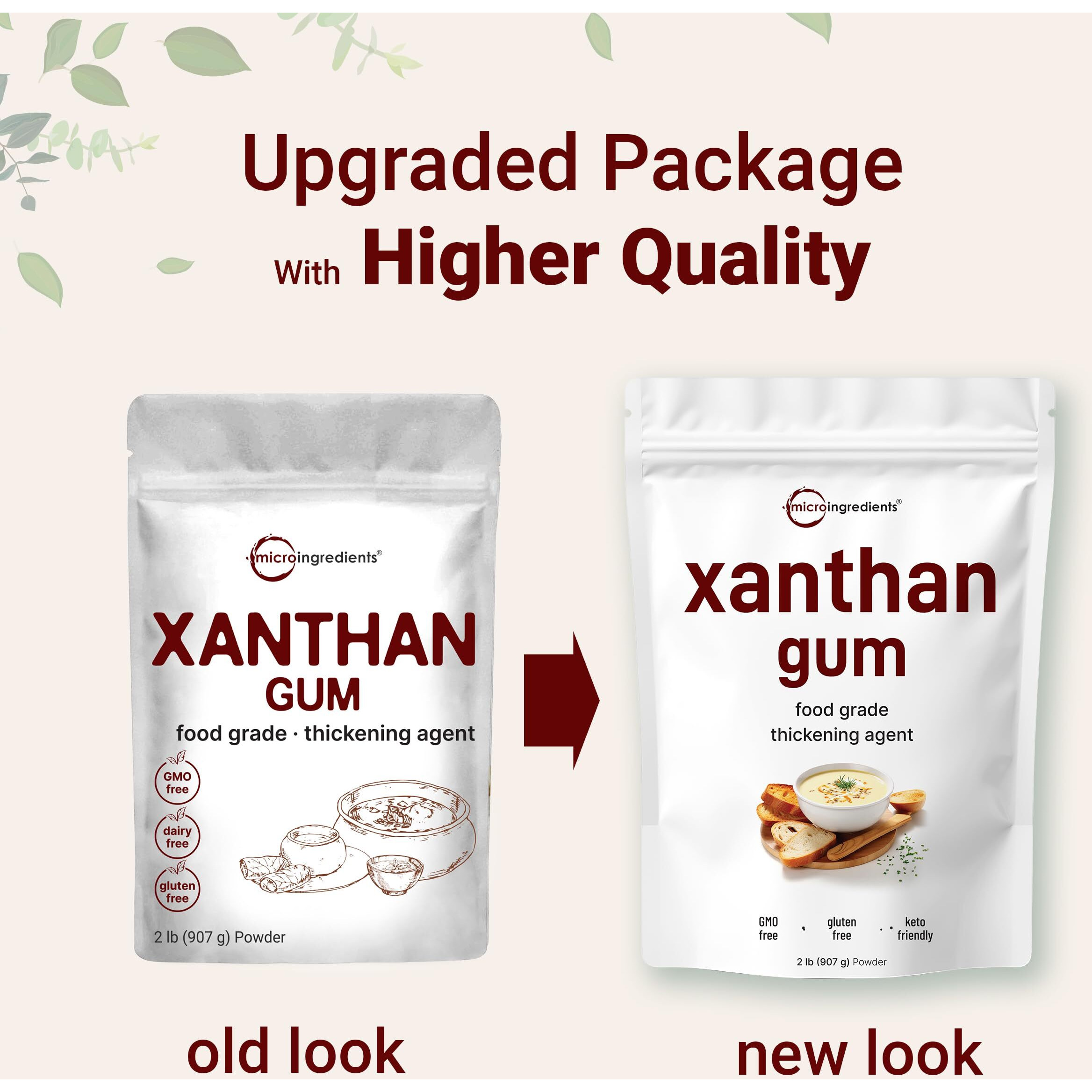 Xanthan Gum Powder, 2Lb (32Oz) | Premium Quality For Keto-Baking & Diet | Unflavored Thickening Agent For Cooking & Baking | Non-Gmo, Gluten Free, Keto & Vegan Friendly