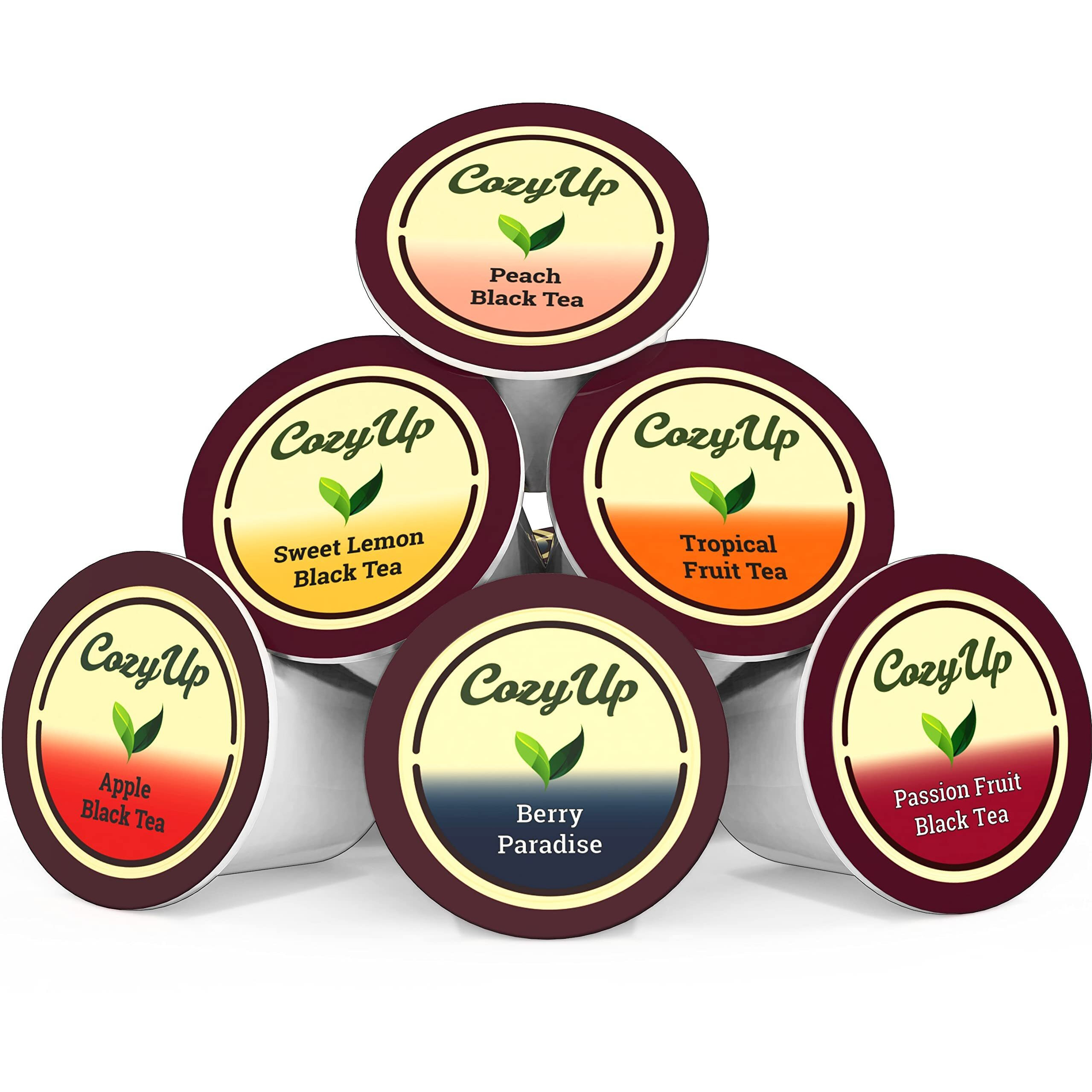 Cozy Up | 6 Flavors | Variety Fruit Tea Sampler Pack | Compatible With Keurig K-Cup Brewers | Multiple Flavors | 36-Count |