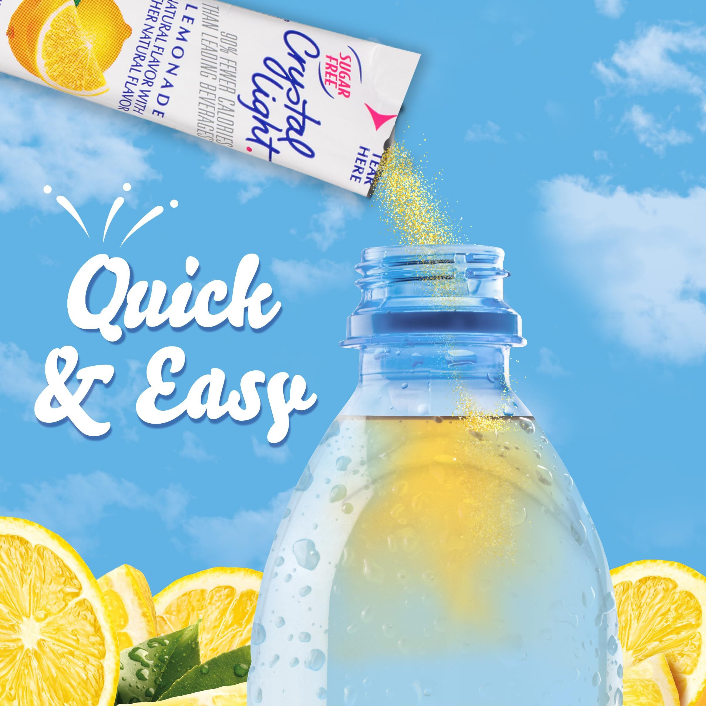 Crystal Light Sugar-Free Lemonade On-The-Go Powdered Drink Mix 120 Count