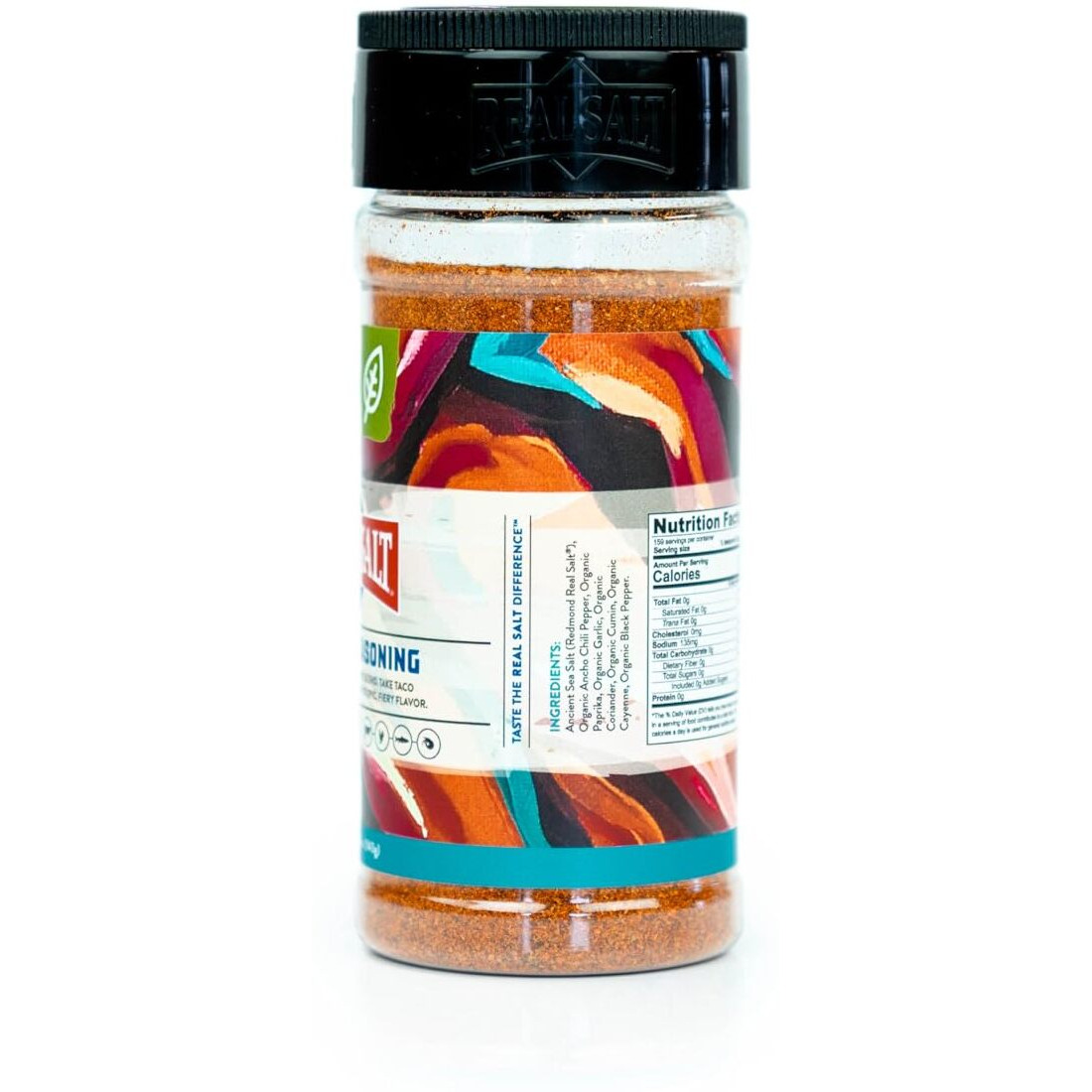 Redmond Real Sea Salt - Natural Unrefined Gluten Free Taco Shaker