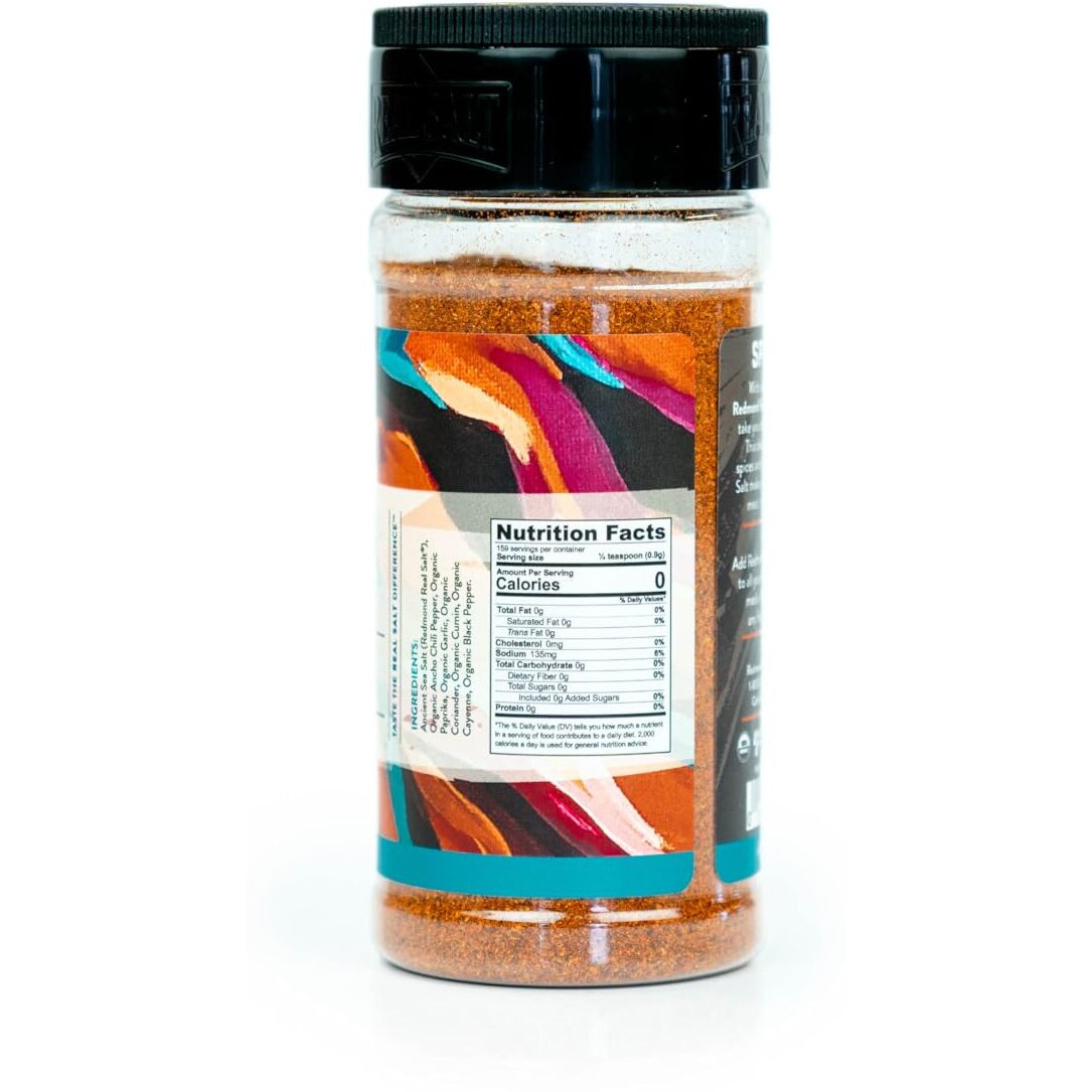 Redmond Real Sea Salt - Natural Unrefined Gluten Free Taco Shaker