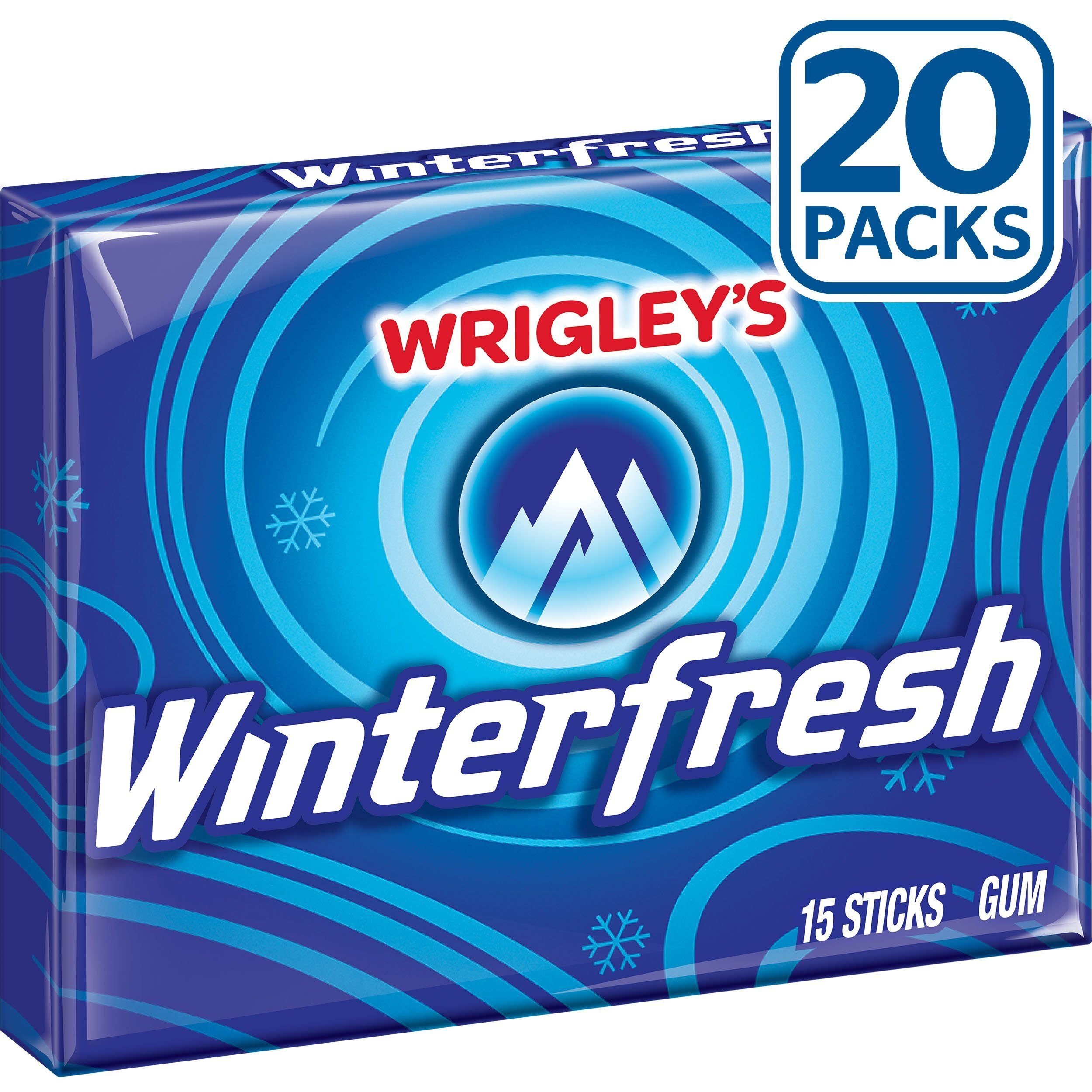 Extra Wrigley's Winterfresh Gum, 15-Stick Slim Packs (Pack Of 20)