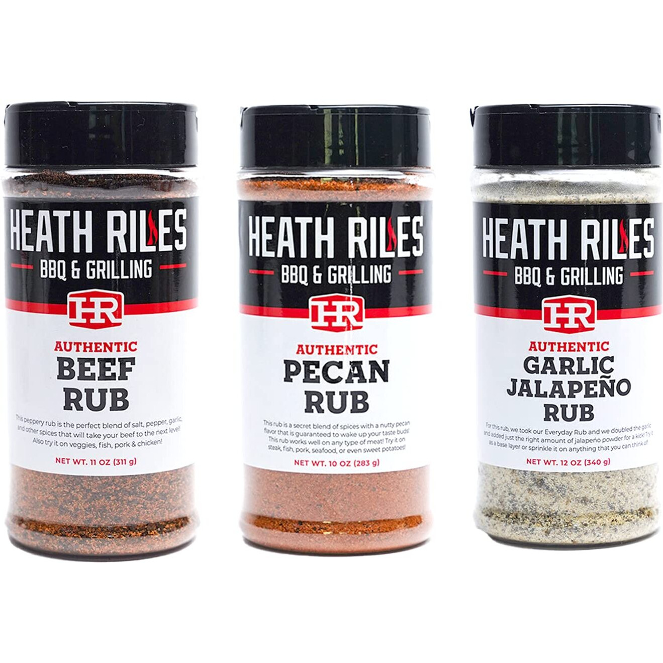 Heath Riles Bbq Steak Cooking Bundle (3 Rubs), Competition Winning Products From Pitmaster Heath Riles