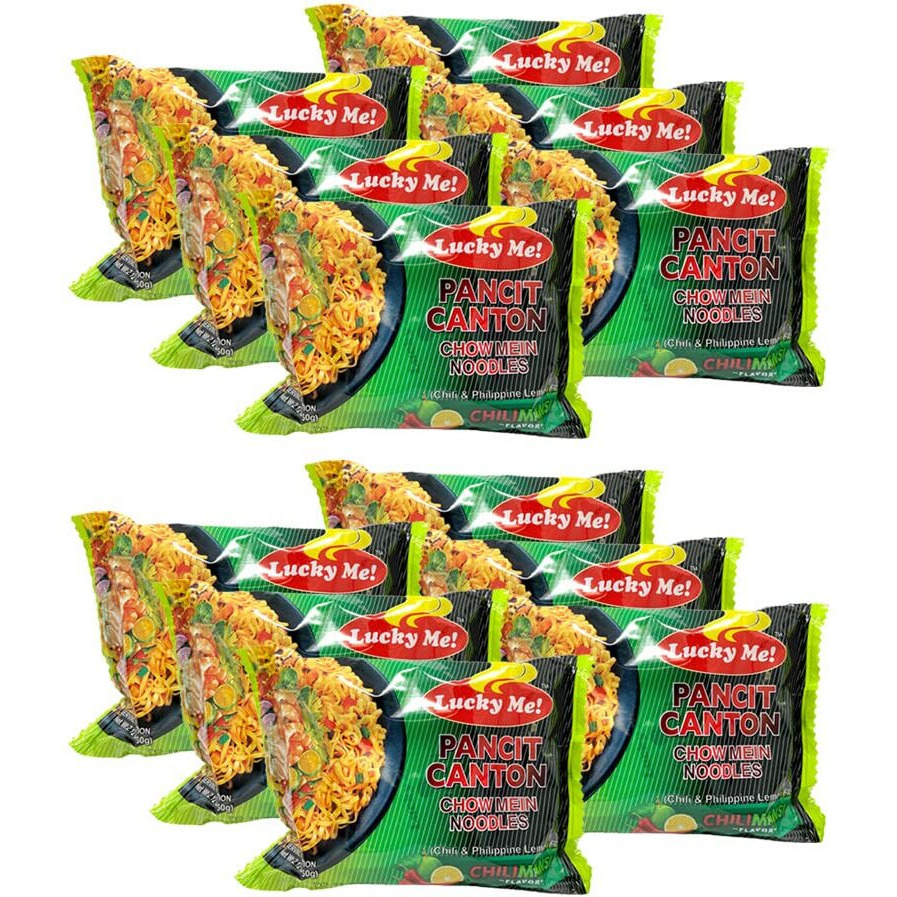 Lucky Me Instant Pancit Canton Chilimansi Pack Of 12