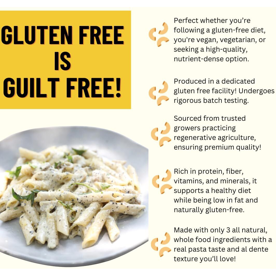 Mountain High Organics Gluten Free Organic Quinoa Pasta, Penne - 5Lb Bag