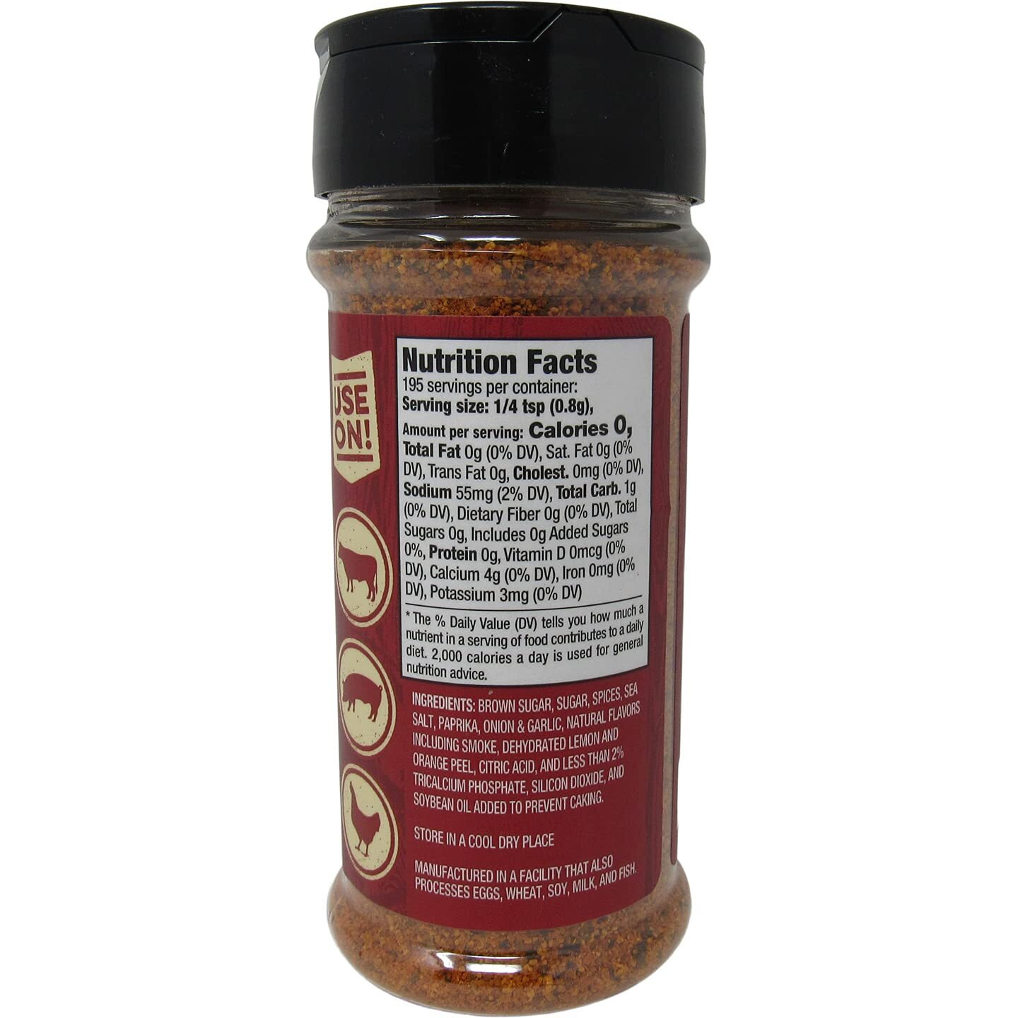 Buc-Ee's Texas Round Up Bbq Rub, Gluten Free, One 5.5 Ounce Shaker Bottle