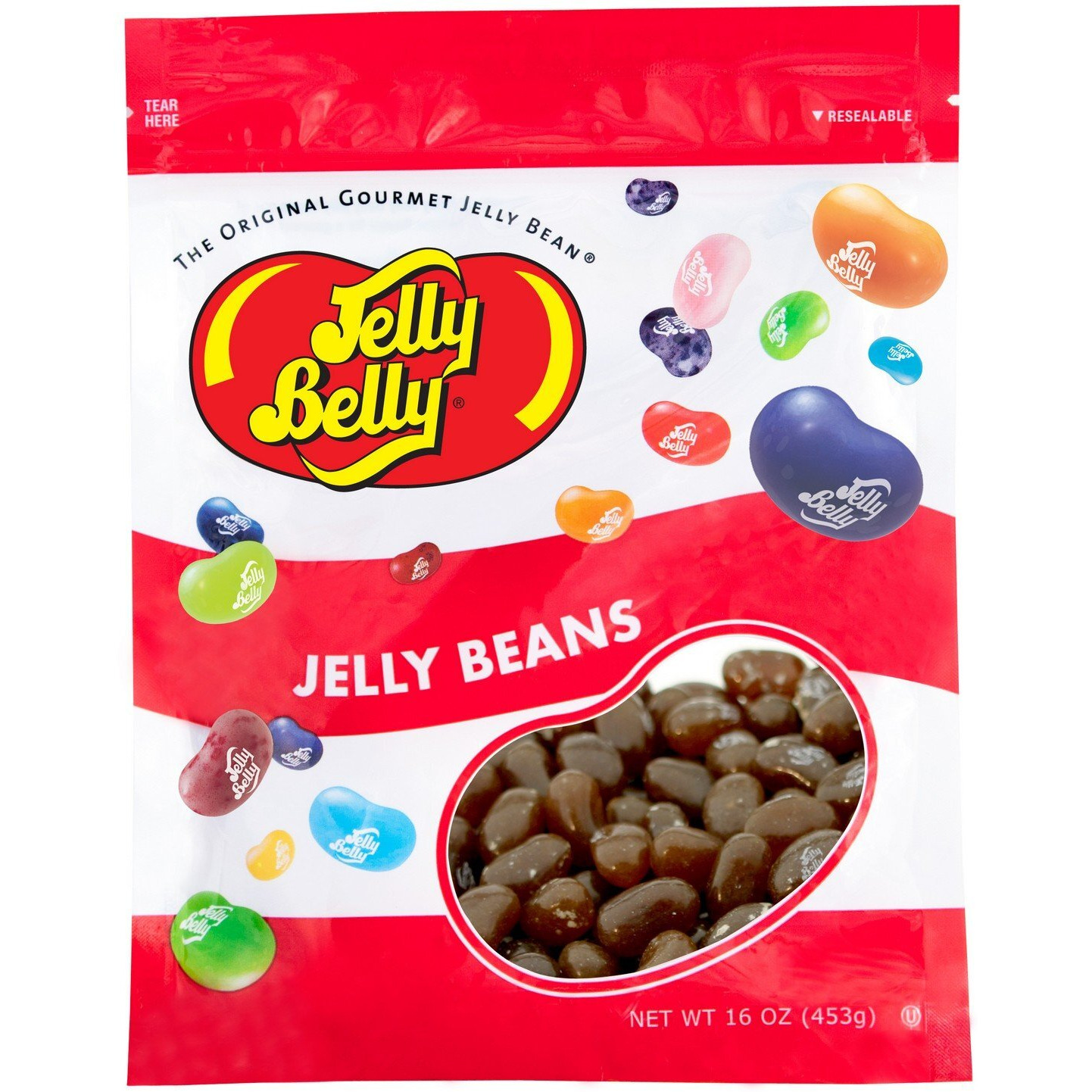 Jelly Belly Cappuccino Jelly Beans - 1 Pound (16 Ounces) Resealable Bag - Genuine, Official, Straight From The Source