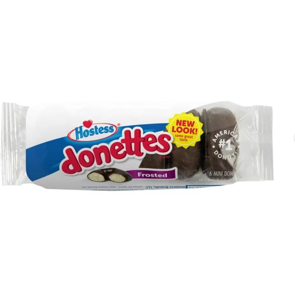 Hostess Donettes Mini Donuts, Chocolate, 3.7 Ounce, 10 Count