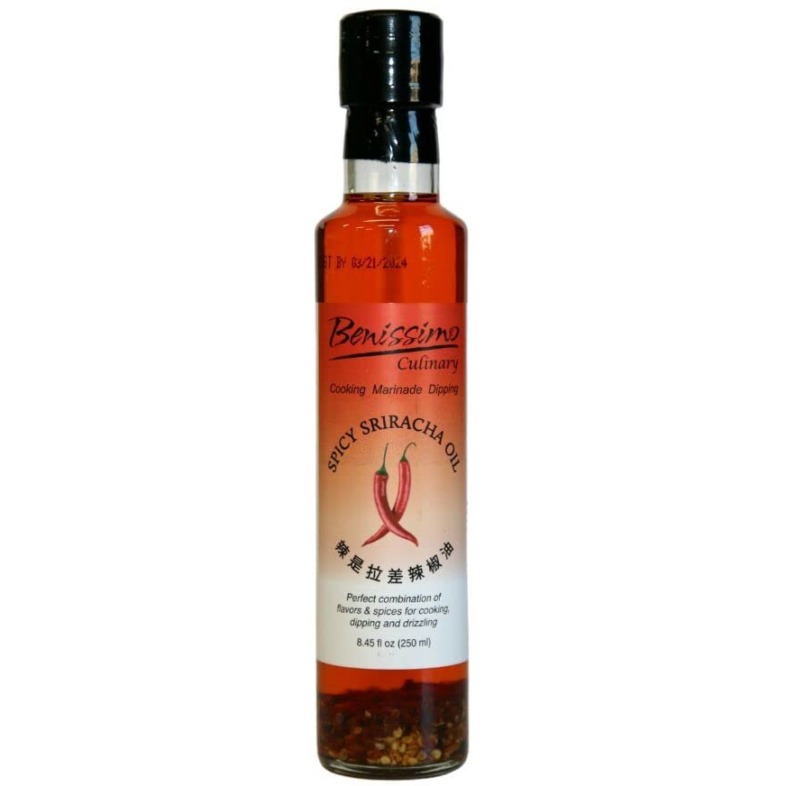 Benissimo Spicy Sriracha Oil, 8.45 Fluid Ounce