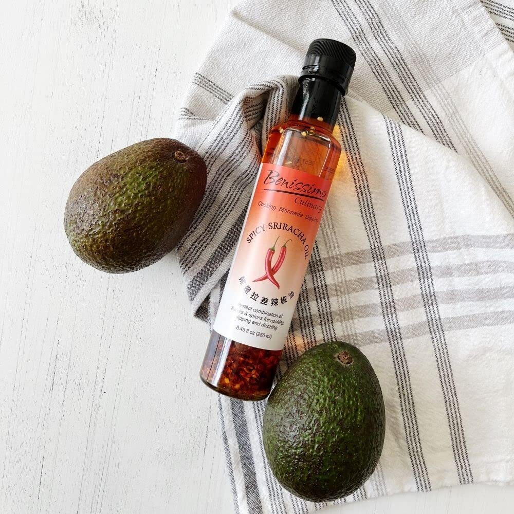 Benissimo Spicy Sriracha Oil, 8.45 Fluid Ounce