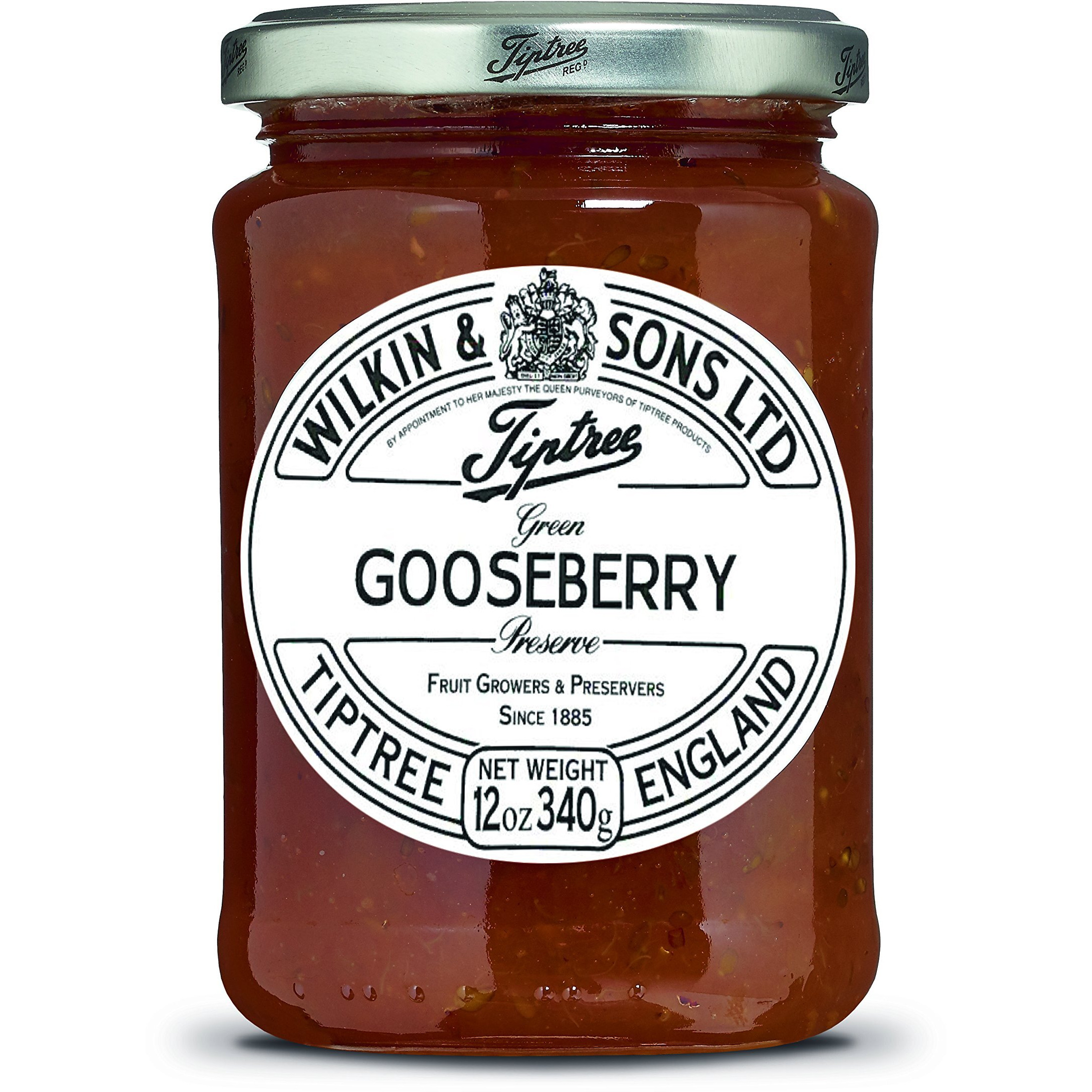 Tiptree Green Gooseberry Preserve, 12 Ounce Jar