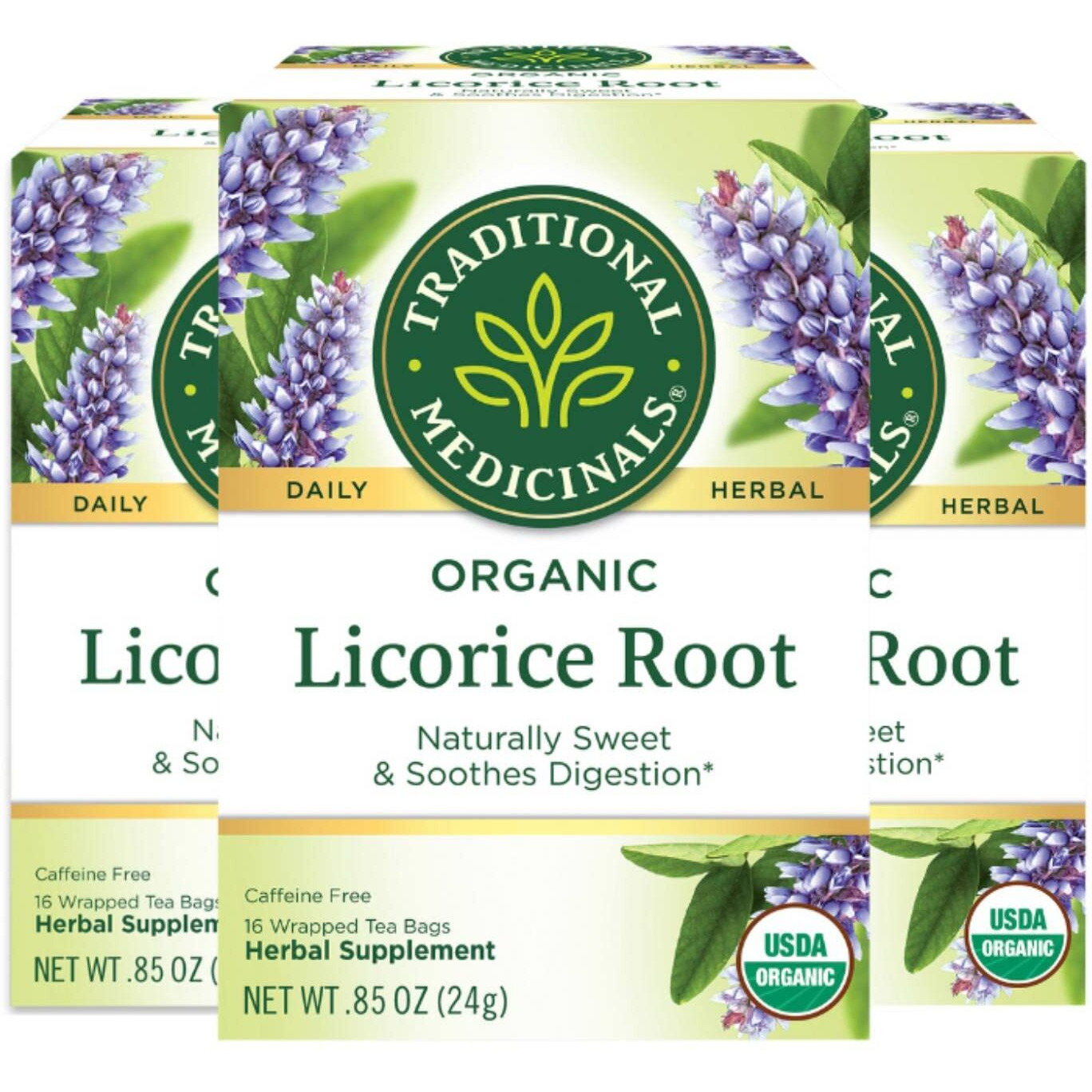 Traditional Medicinals Organic Herbal Tea, Licorice Root, 16-Count (Pack Of 3)3