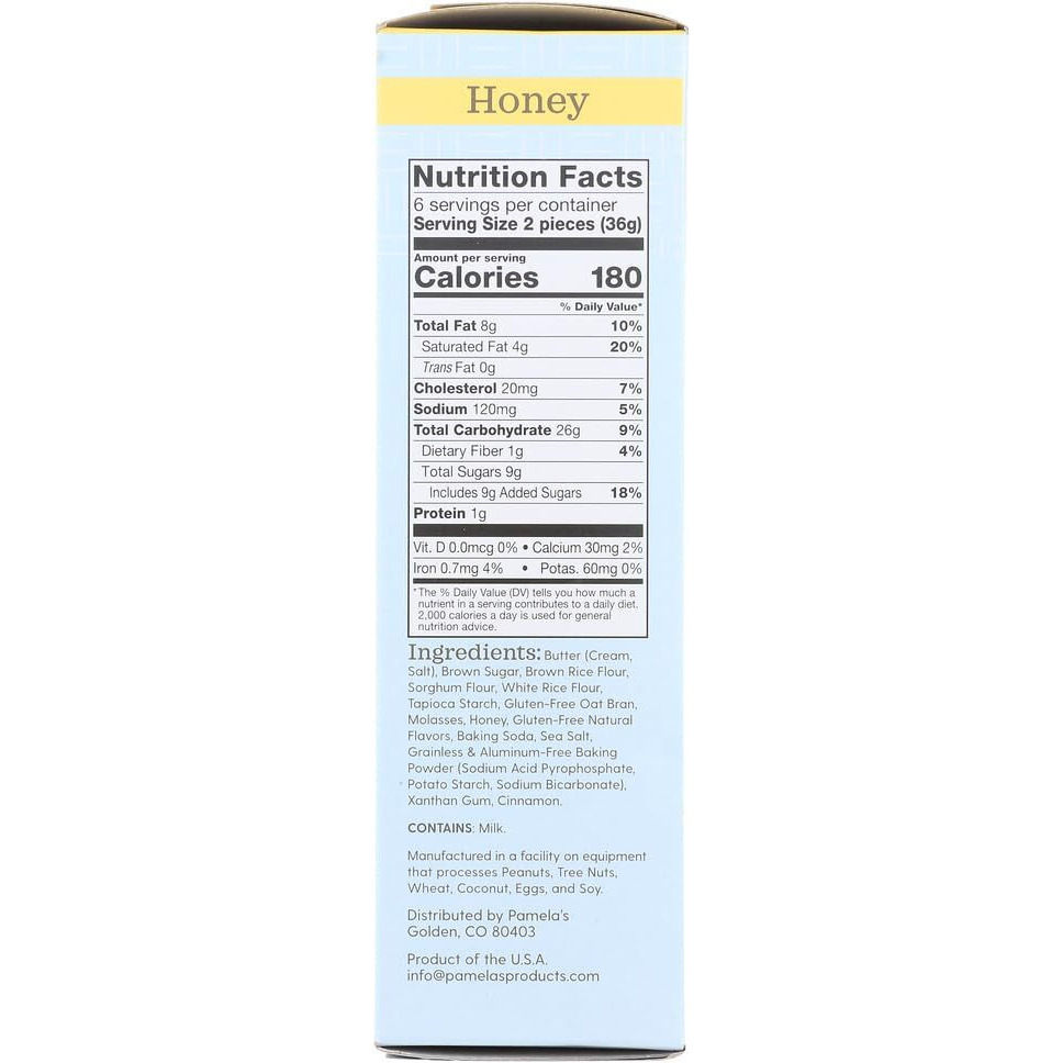 Pamela's Products - Graham Crackers Honey - 7.5 Ounce (Pack Of 2)