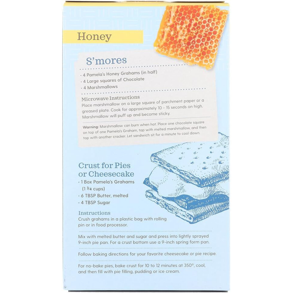 Pamela's Products - Graham Crackers Honey - 7.5 Ounce (Pack Of 2)
