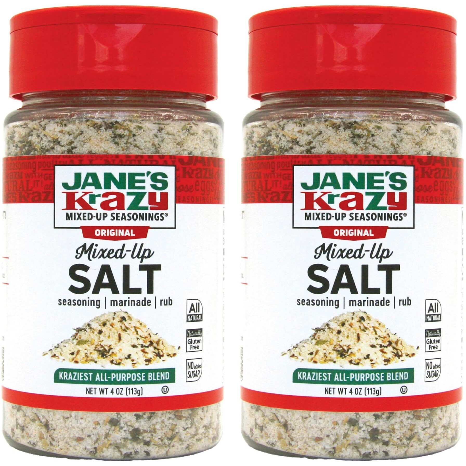 Jane's Krazy Mixed Up Salt 4 Oz (Pack Of 2)