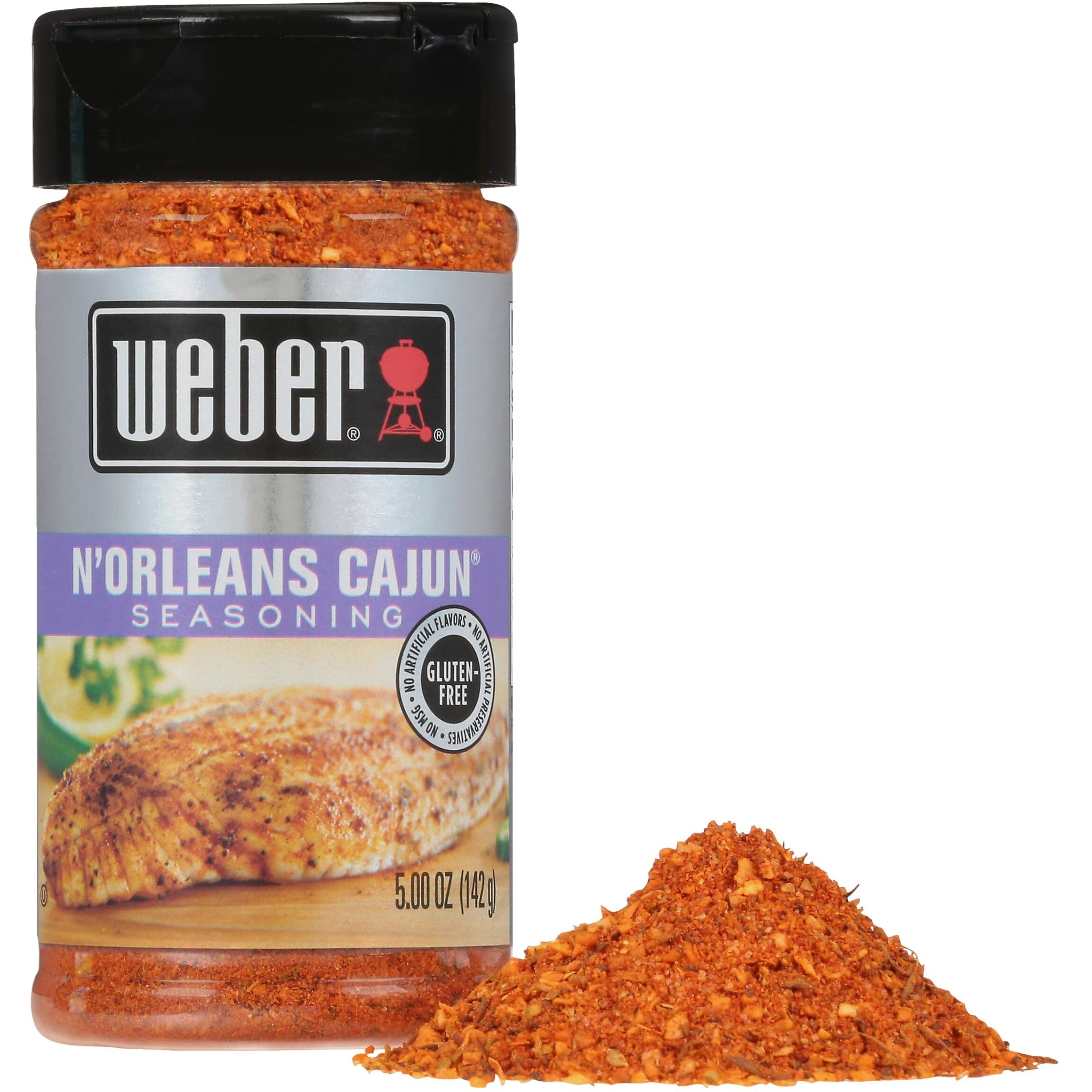Weber N'Orleans Cajun Seasoning, 5 Ounce Shaker (Pack Of 6)