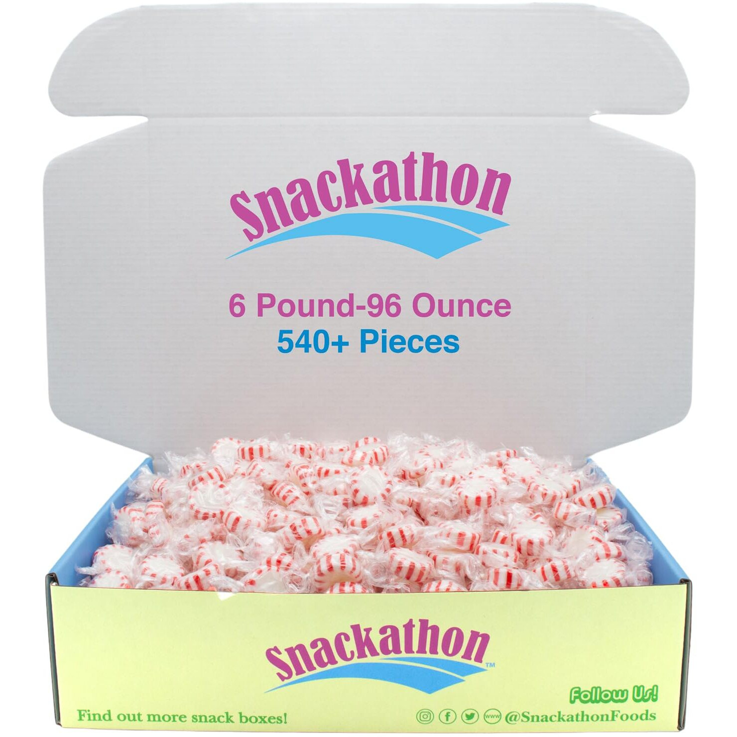 Starlight Candy, Individually Wrapped, Peppermint, 6 Pound-96 Ounce, 540+ Pieces