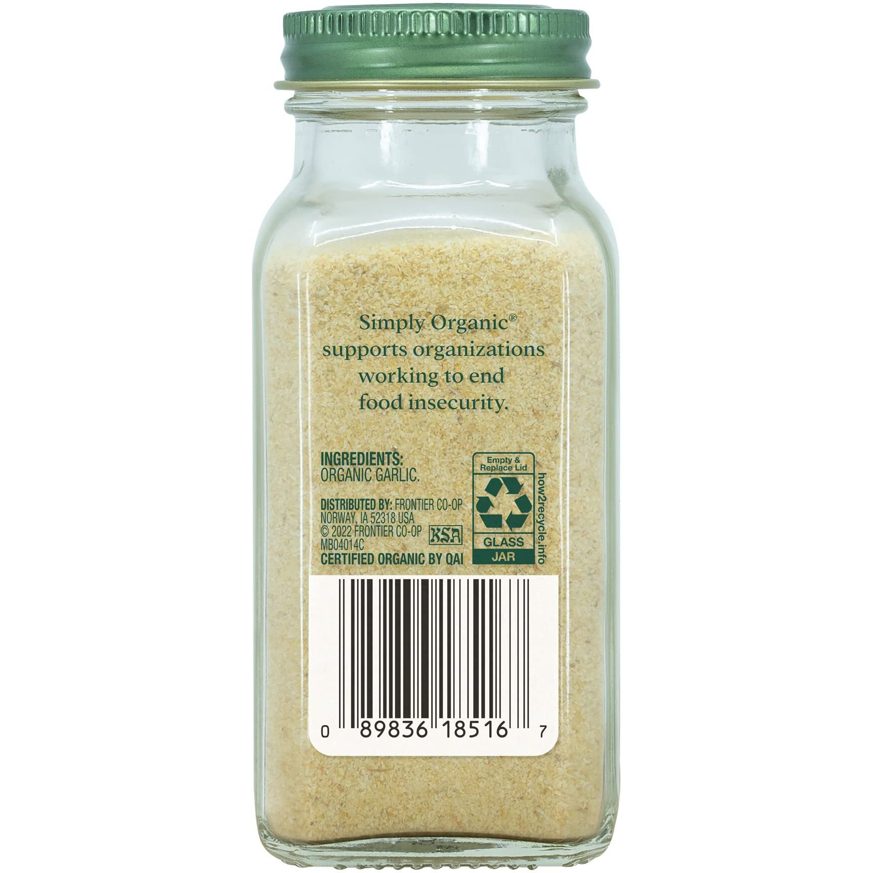 Simply Organic Garlic Powder Certified Organic, 3.64-Ounce Container