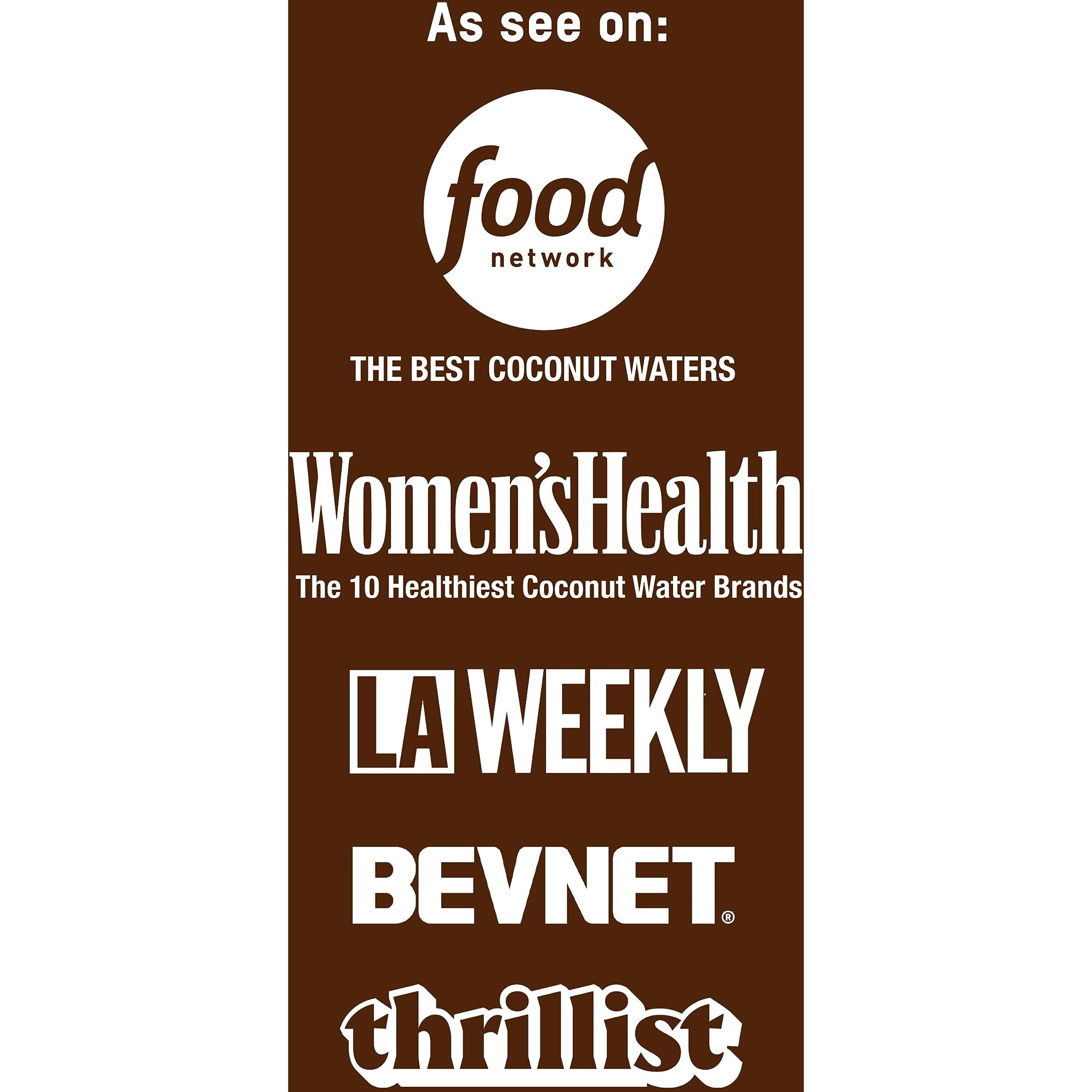 Once Upon A Coconut Chocolate Coconut Water - 100% Pure - Low-Calorie, All-Natural Drink With Electrolytes - Non-Gmo, Gluten-Free - Pack Of 12 Cans (Each 10.8 Fl Oz)