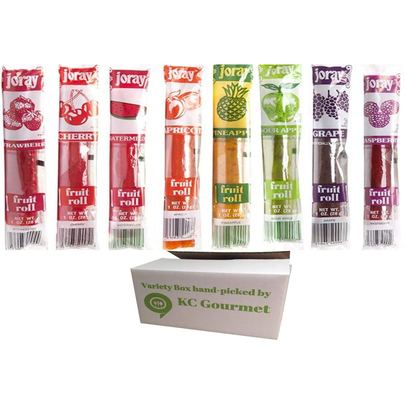 Joray Fruit Roll Variety Pack (8 Flavors) 24-Count, .75 Ounce Package