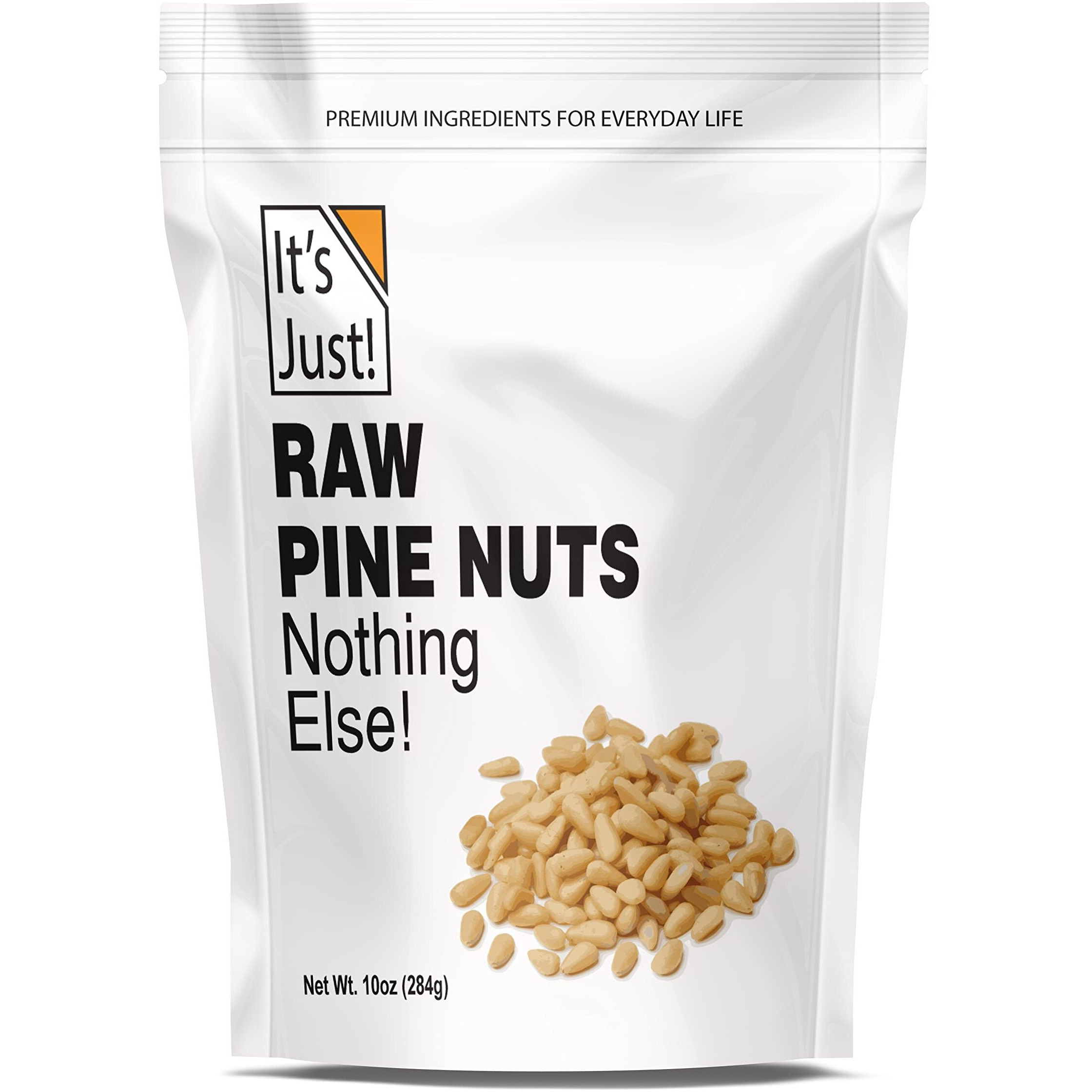It's Just - Raw Pine Nuts (Pignolias), No Ppo, Ideal For Pesto, Salads, Roasting (10Oz)