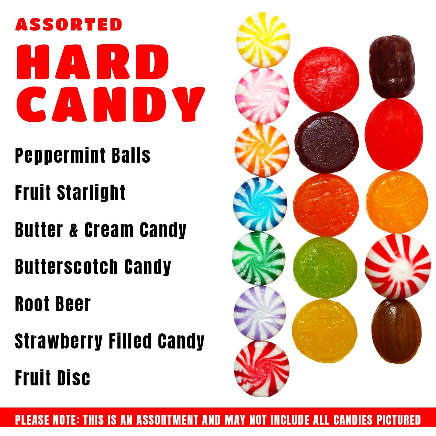 Bulk Halloween Hard Candy - 4 Pounds - Hard Candy Individually Wrapped - Office Candy - Bulk Candy Variety Pack - Classic Hard Candy Assortment