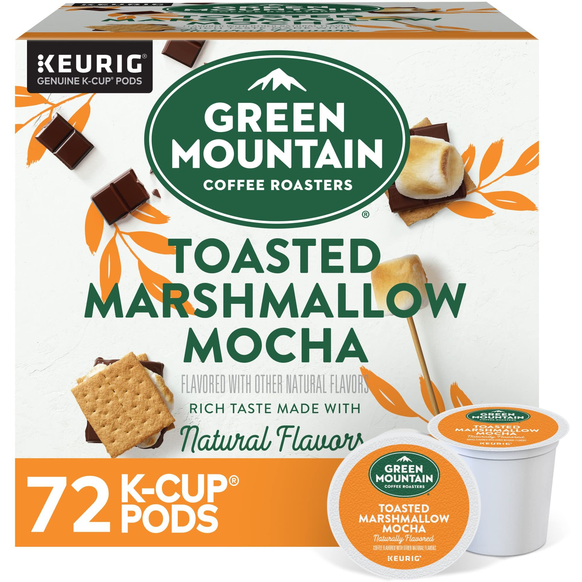 Green Mountain Coffee Roasters Seasonal Selections Toasted Marshmallow Mocha, 72 Count (6 Packs Of 12)