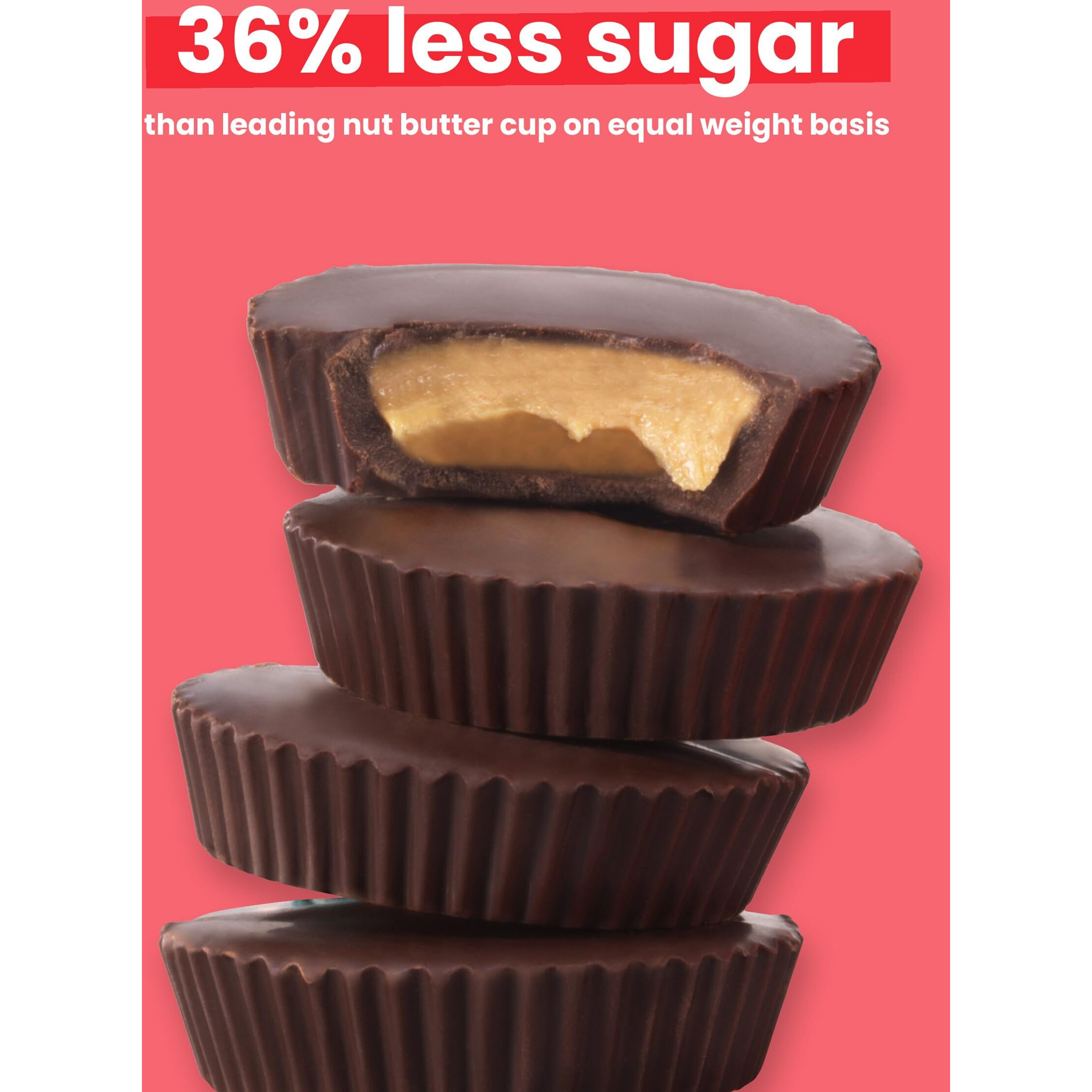 Unreal Dark Chocolate Peanut Butter Cups (3 Value Size Bags) | Vegan, 5G Sugar | Gluten Free, Fair Trade, Non-Gmo | 9.5Oz Each