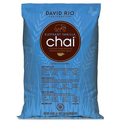 David Rio Elephant Vanilla Chai Mix For Spice Tea Or Latte, 64 Ounce (Pack Of 1)