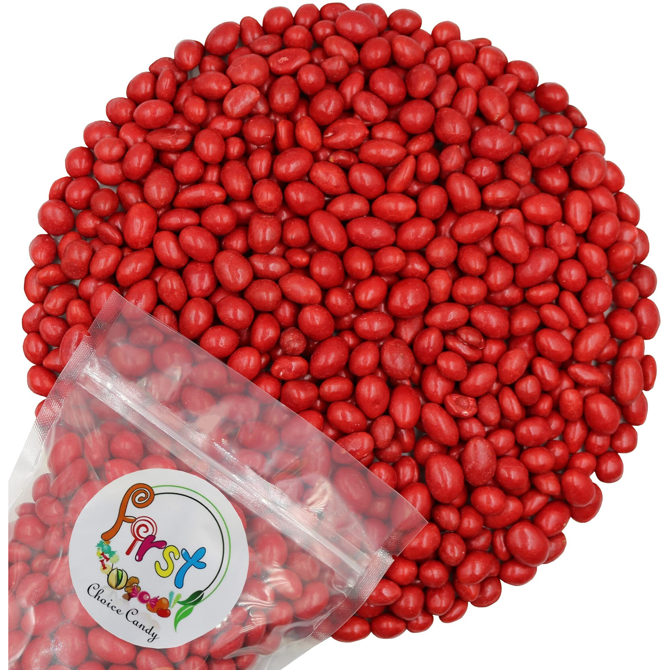 Firstchoicecandy Red Boston Baked Beans Classic Candy Coated Peanuts (2 Pound (Pack Of 1))