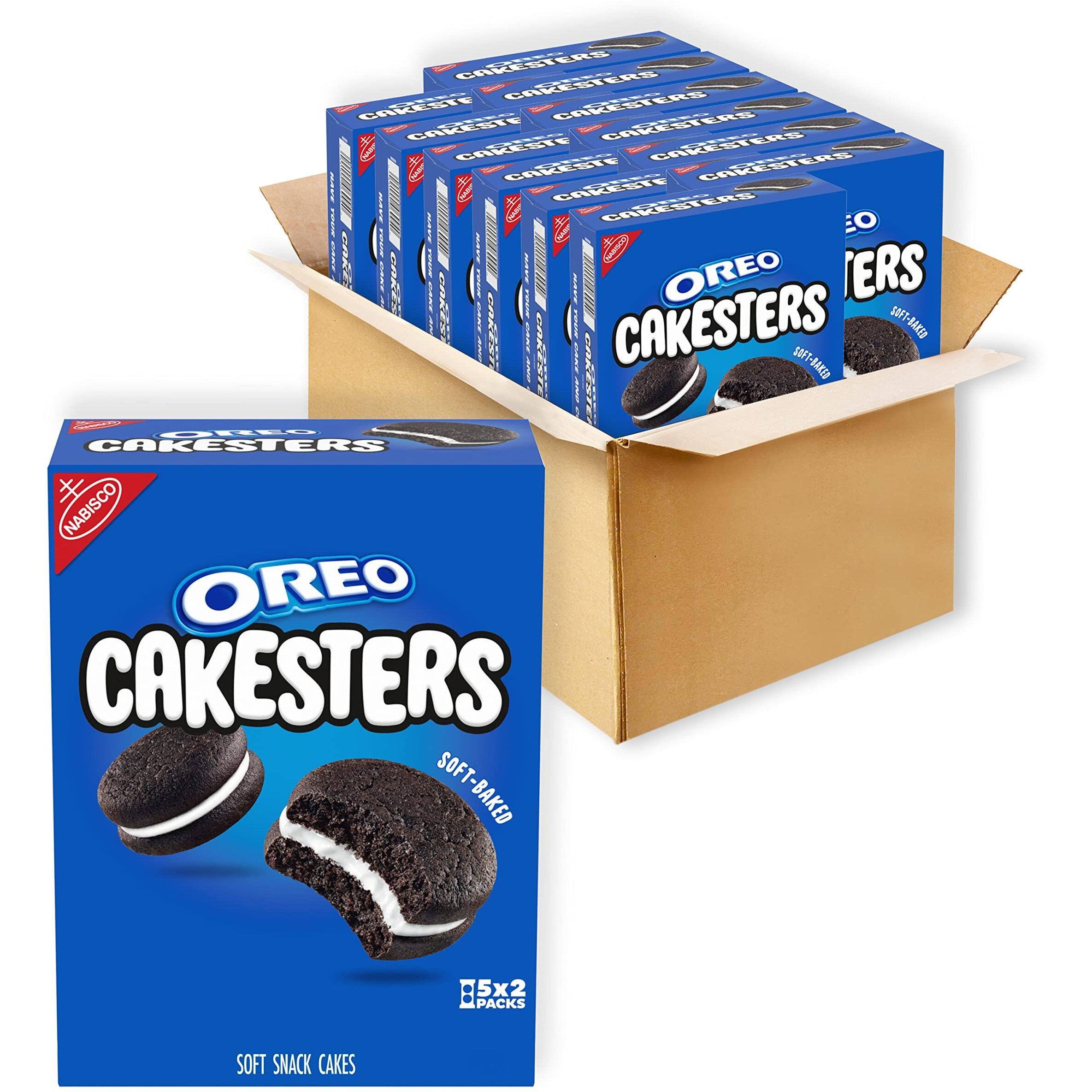 Oreo Cakesters Soft Snack Cakes, 12 - 5 Count Packs (60 Total Snack Packs)