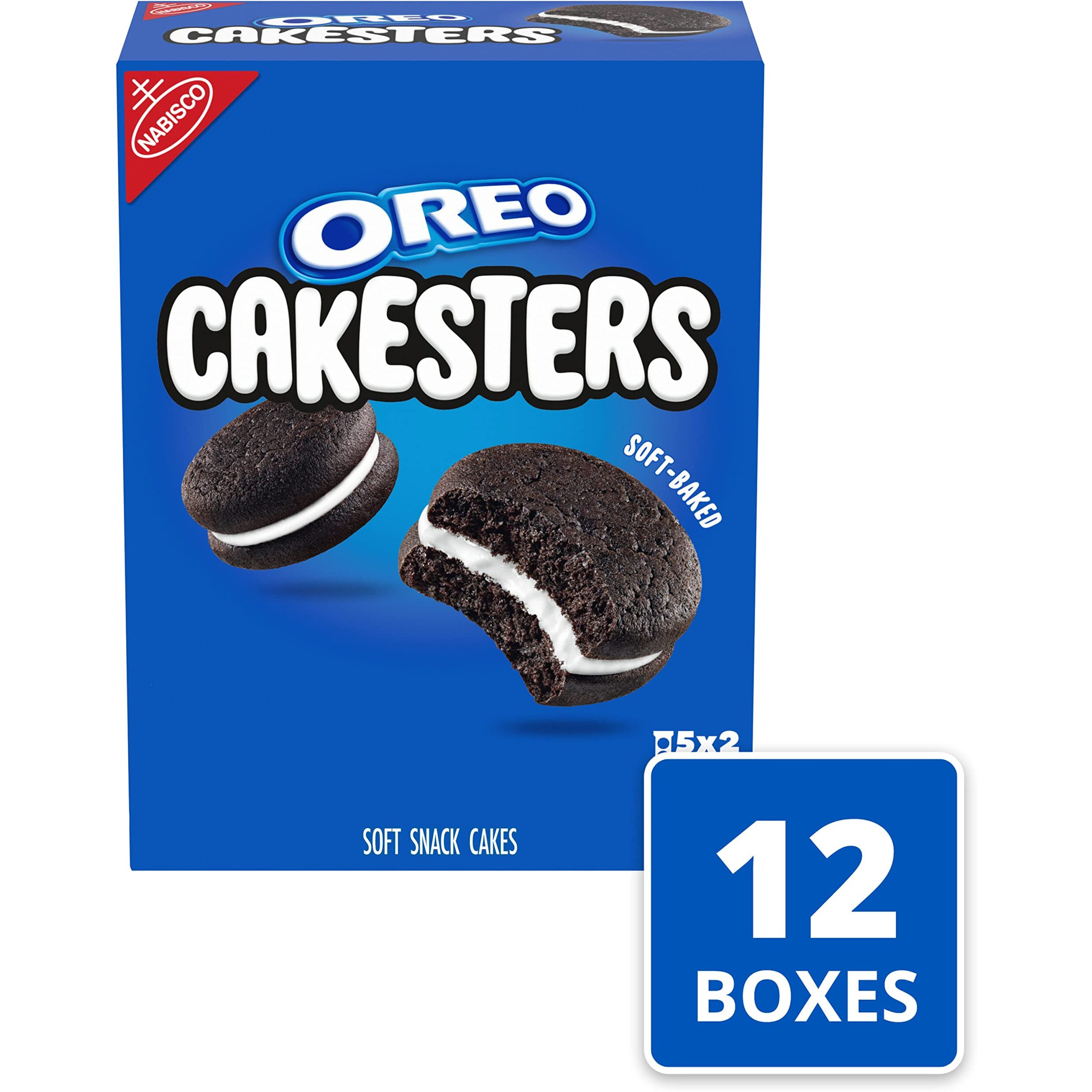 Oreo Cakesters Soft Snack Cakes, 12 - 5 Count Packs (60 Total Snack Packs)