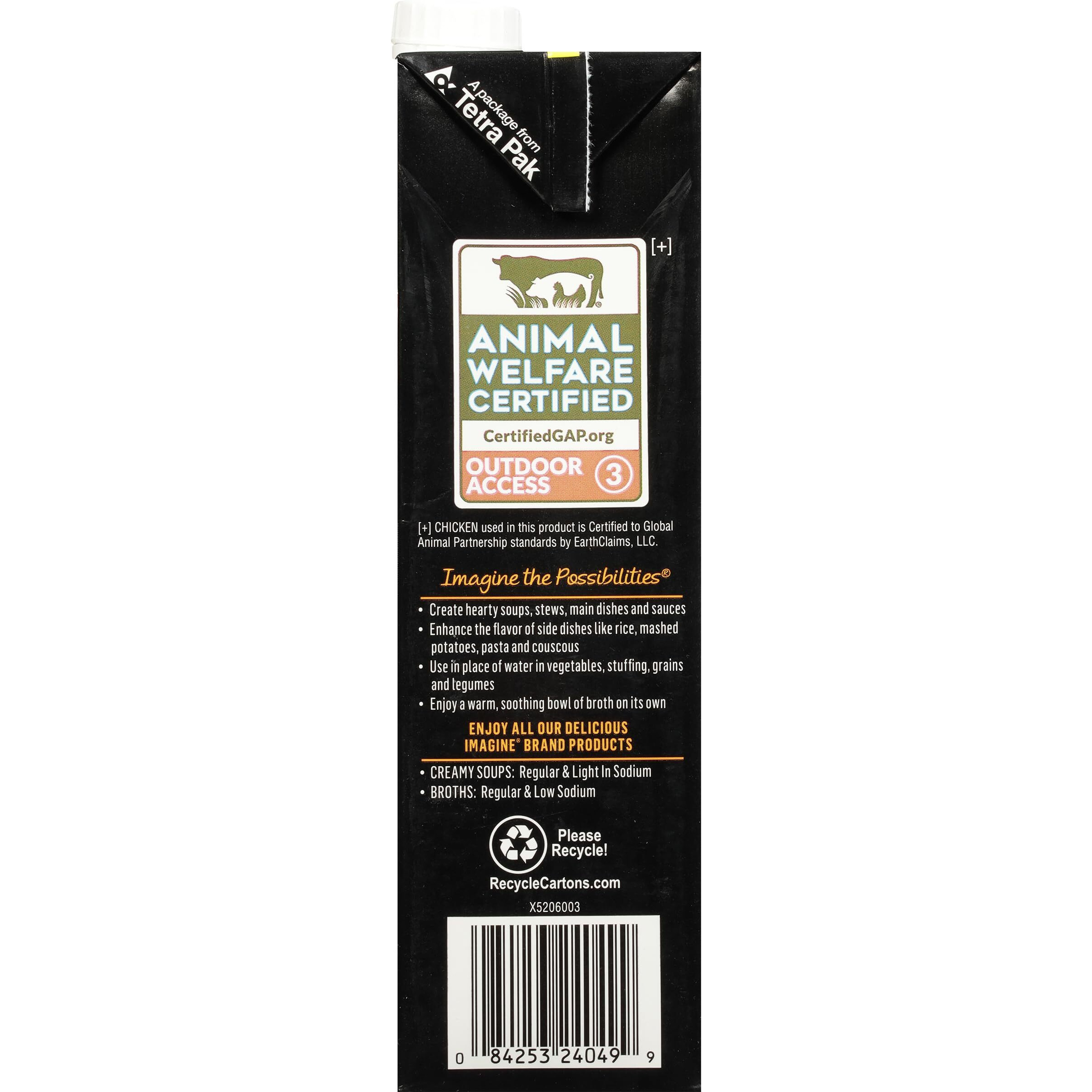 Imagine Organic Free Range Chicken Broth, 32 Fl Oz (Pack Of 6)