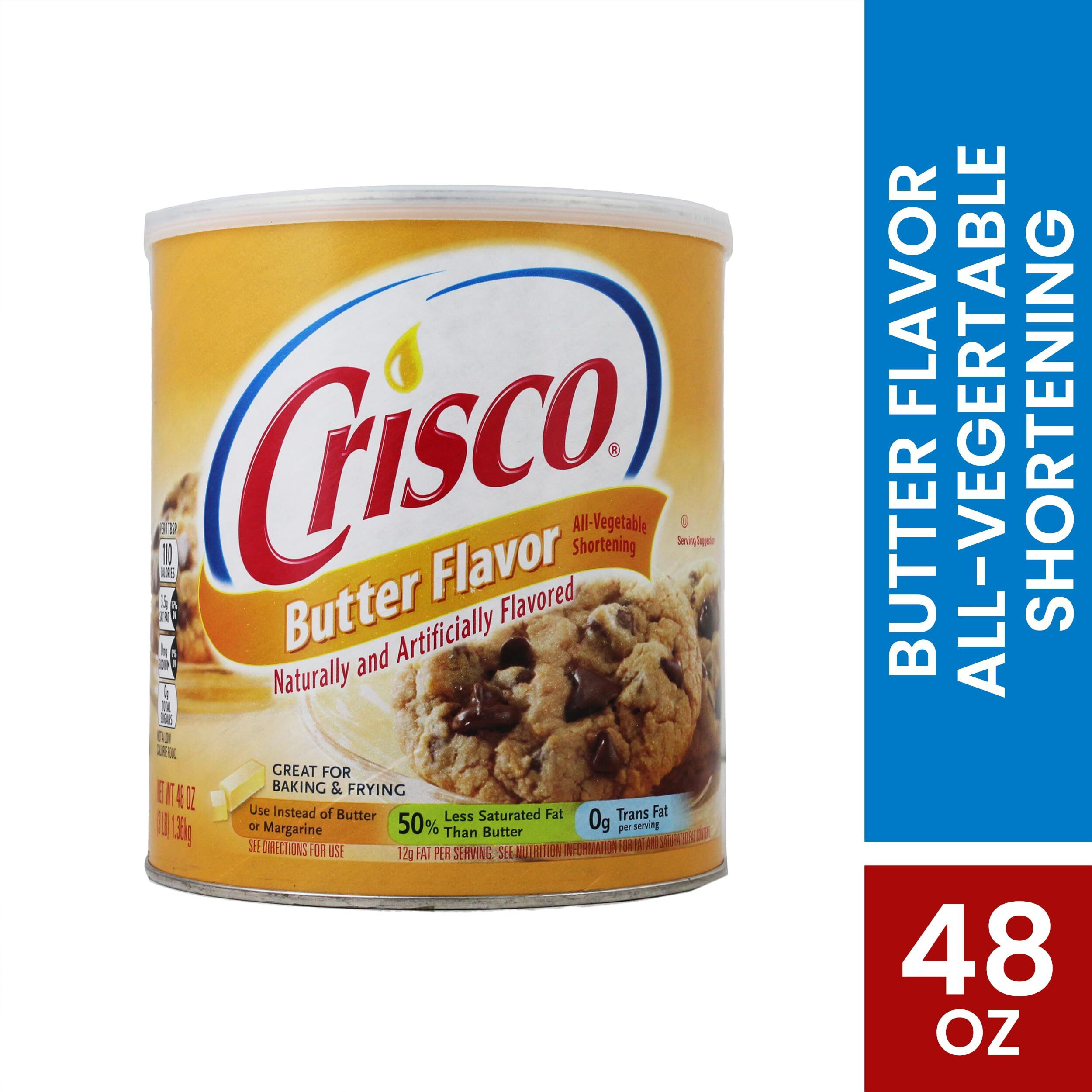 Crisco Butter Flavor All-Vegetable Shortening, 48 Ounce